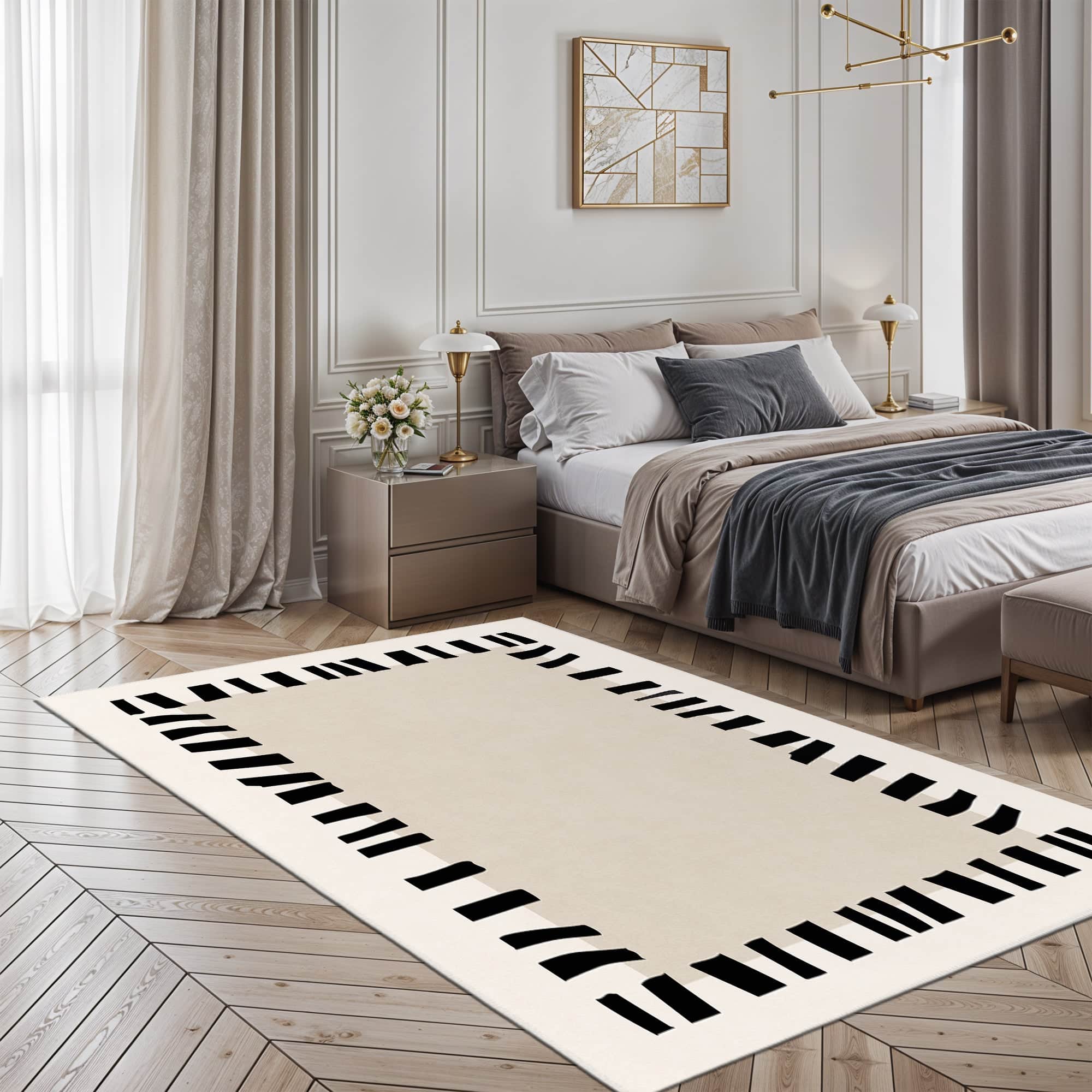 Tide Machine Washable Area Rug