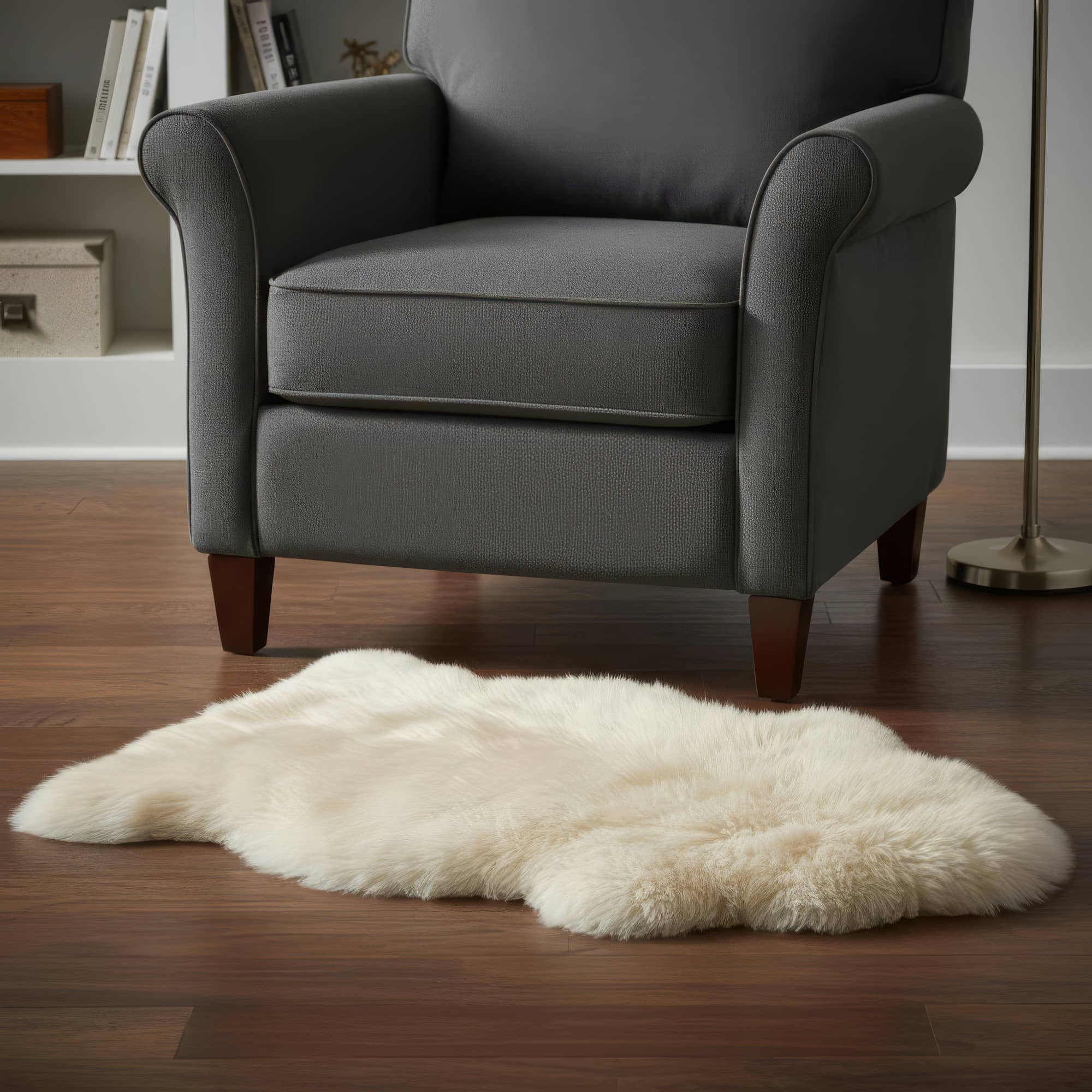 sheepskin cream rug #size_2' x 3'