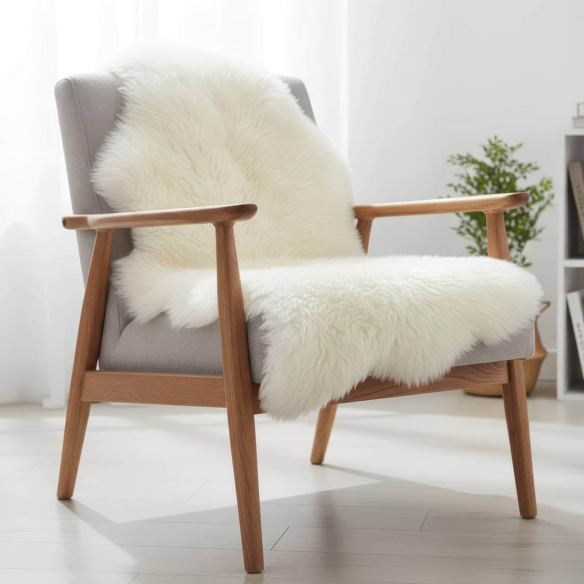 Genuine Sheepskin Rug Fluffy Soft Pile Shaggy Rug 100% Zealand Fur Chair Cover & Rug