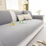 Non-Slip Diamond Quilted Sofa Cover, Separate Pieces Sectional Couch Protector