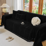 Textural Striped Chenille Sofa Covers, Boho Washable Decor Sofa Blankets Covers