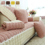 Non-Slip Sectional Couch Cover with Lace, Furniture Protector for Dogs, Pets, and Kids I