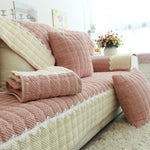 Non-Slip Sectional Couch Cover with Lace, Furniture Protector for Dogs, Pets, and Kids I