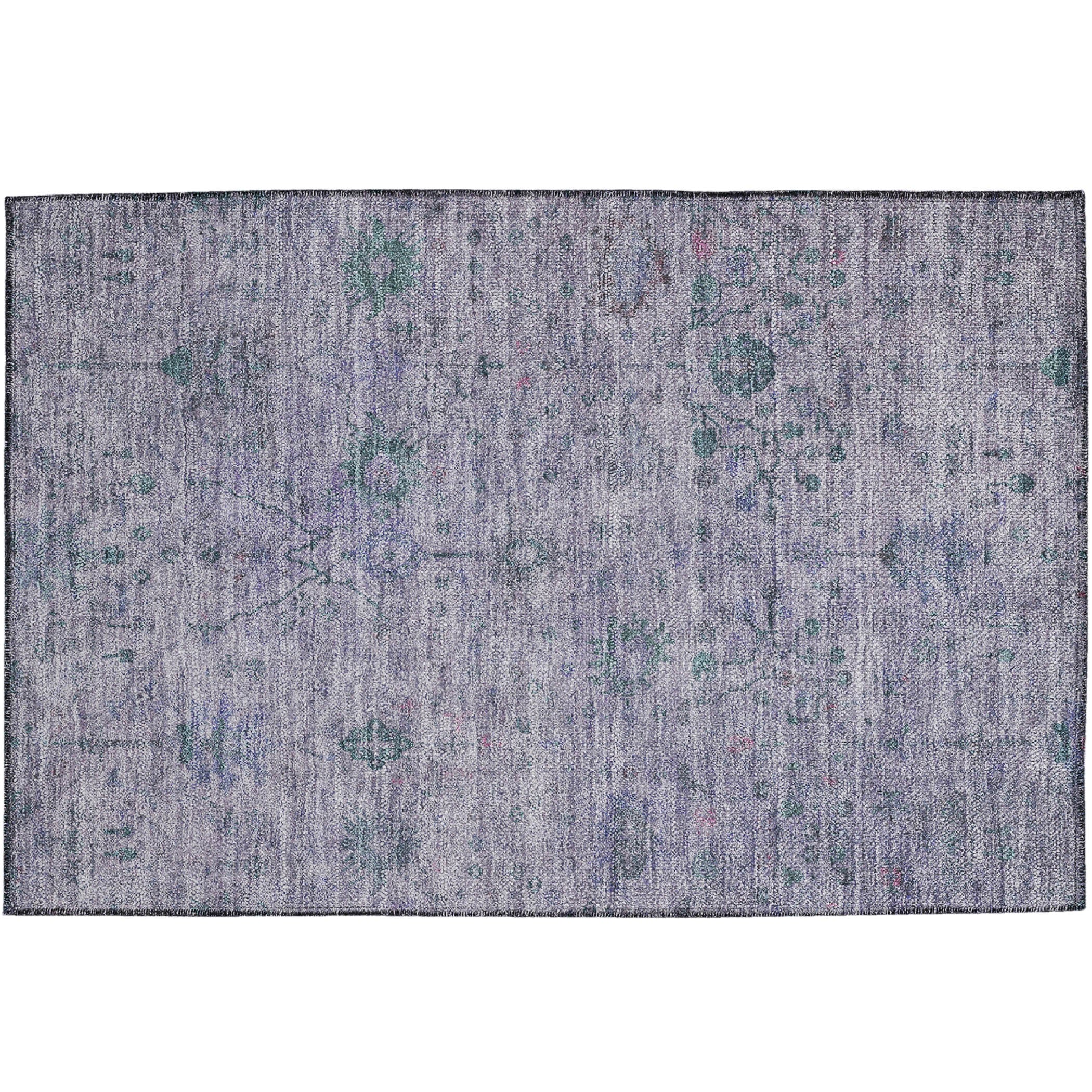 Luxury Washable Indoor/Outdoor traditional SL4 Lavender Purple Rug 1'8" x 2'6" #shape_Rectangle