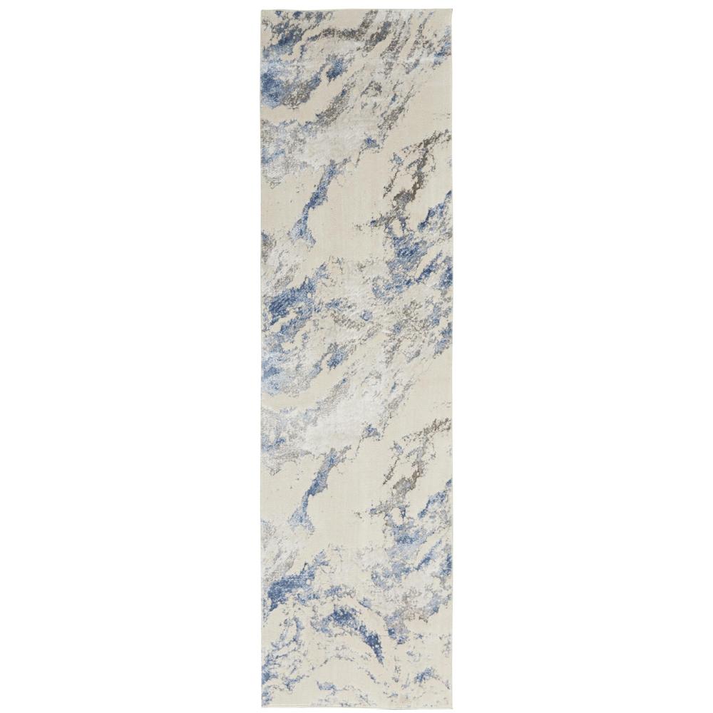 Sleek Textures SLE03 Blue/Ivory/Grey Rugs #color_blue/ivory/grey