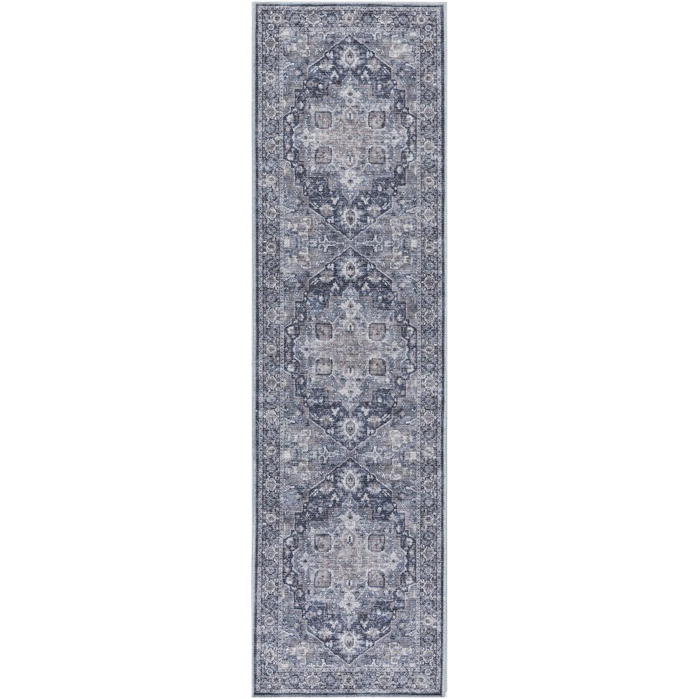 Machine Washable Series 1 SR101 Ivory Navy Rug #color_ivory navy