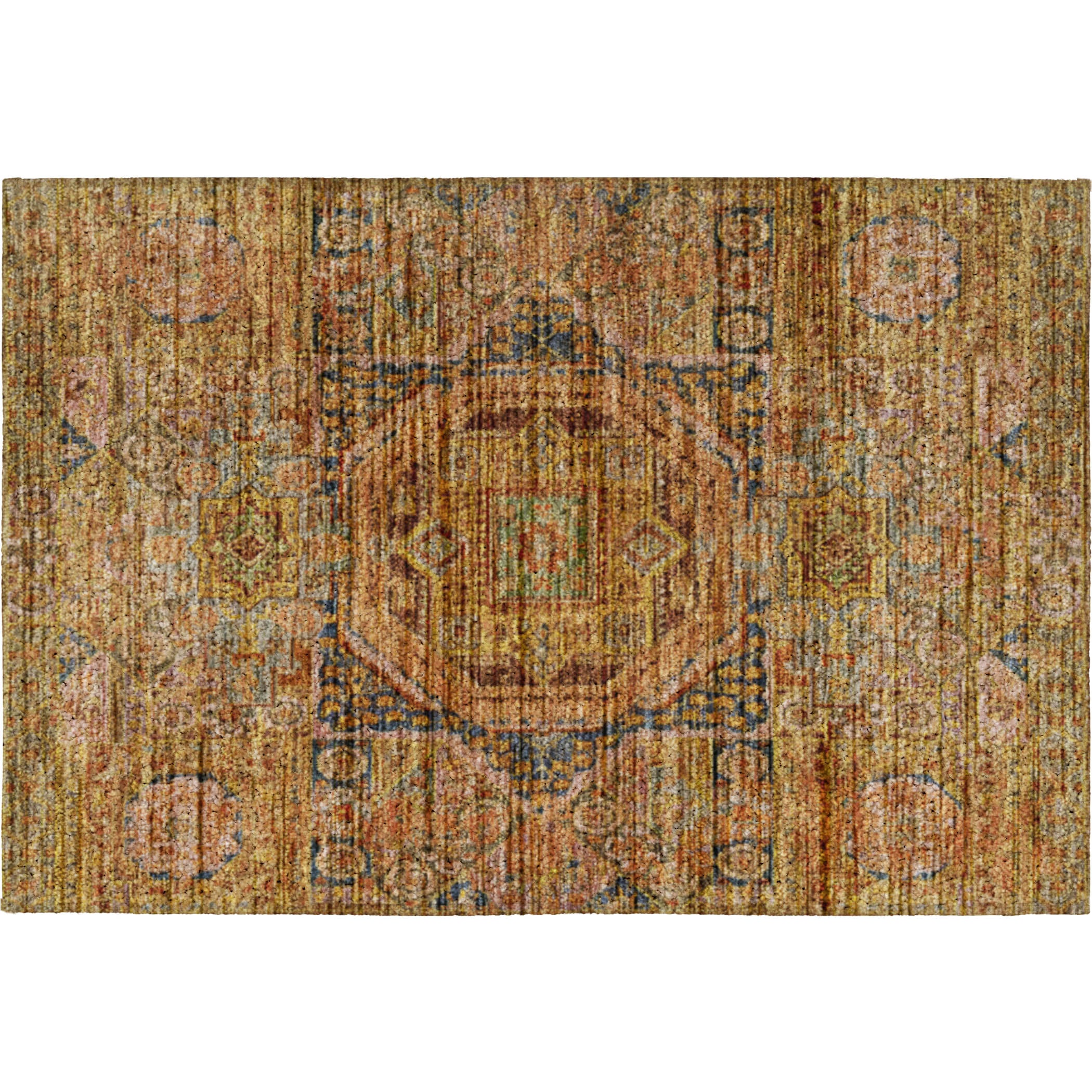 Indoor/Outdoor Transitional SR10 Curry Orange Rug 1'8" x 2'6" #shape_Rectangle