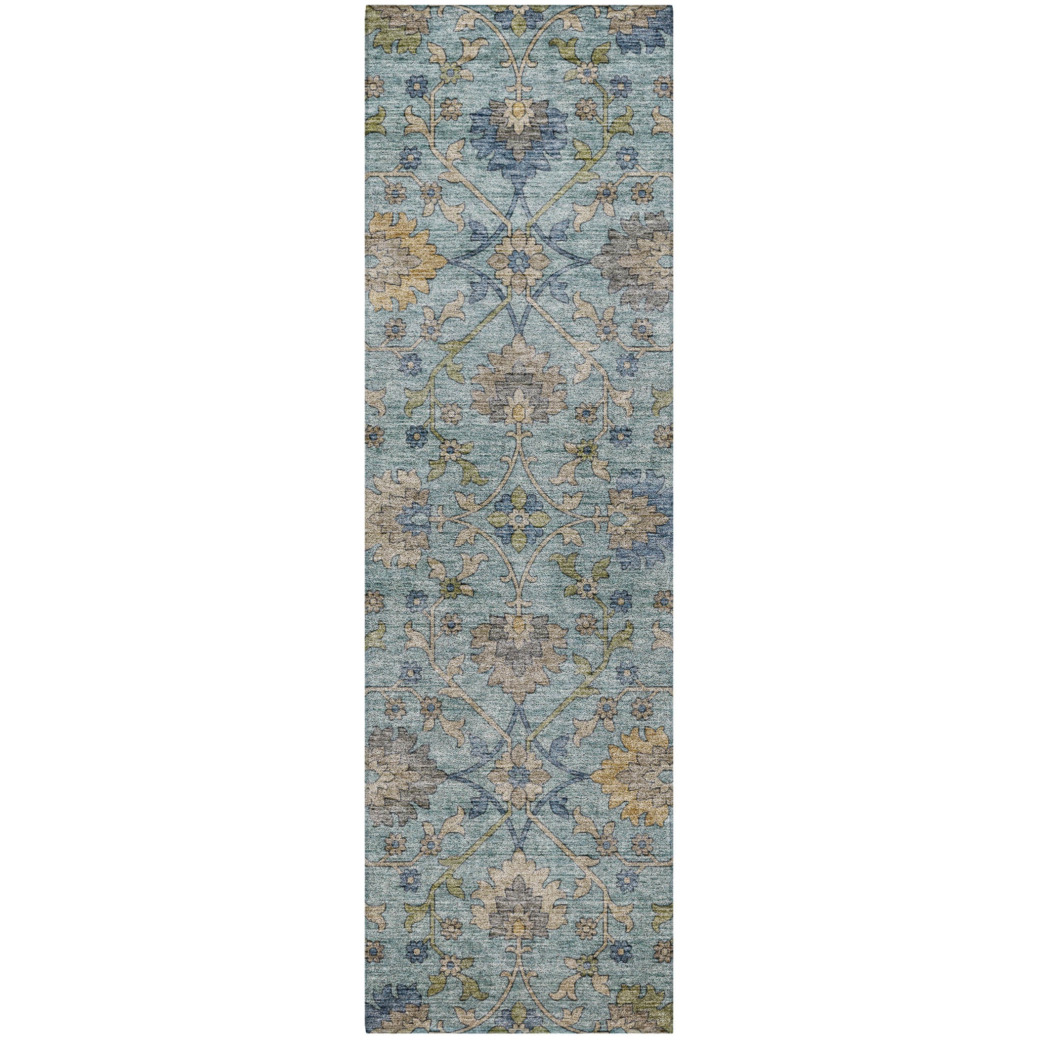 Indoor/Outdoor Transitional SR1 Denim Blue Rug 2'3" x 7'6" #shape_Runner