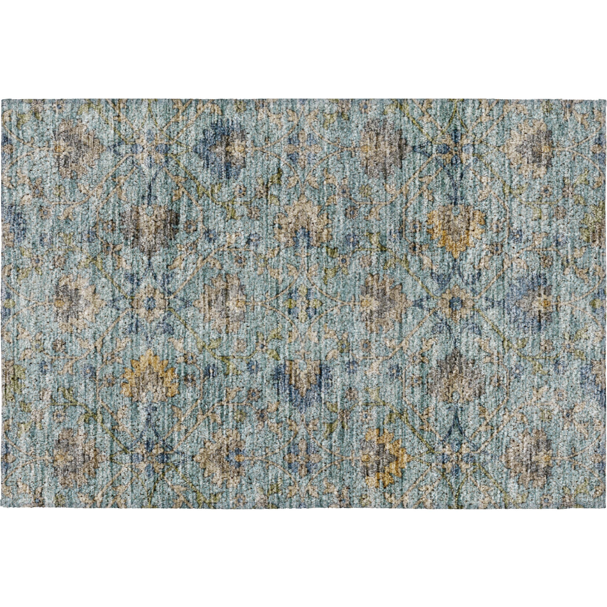 Indoor/Outdoor Transitional SR1 Denim Blue Rug 1'8" x 2'6" #shape_Rectangle