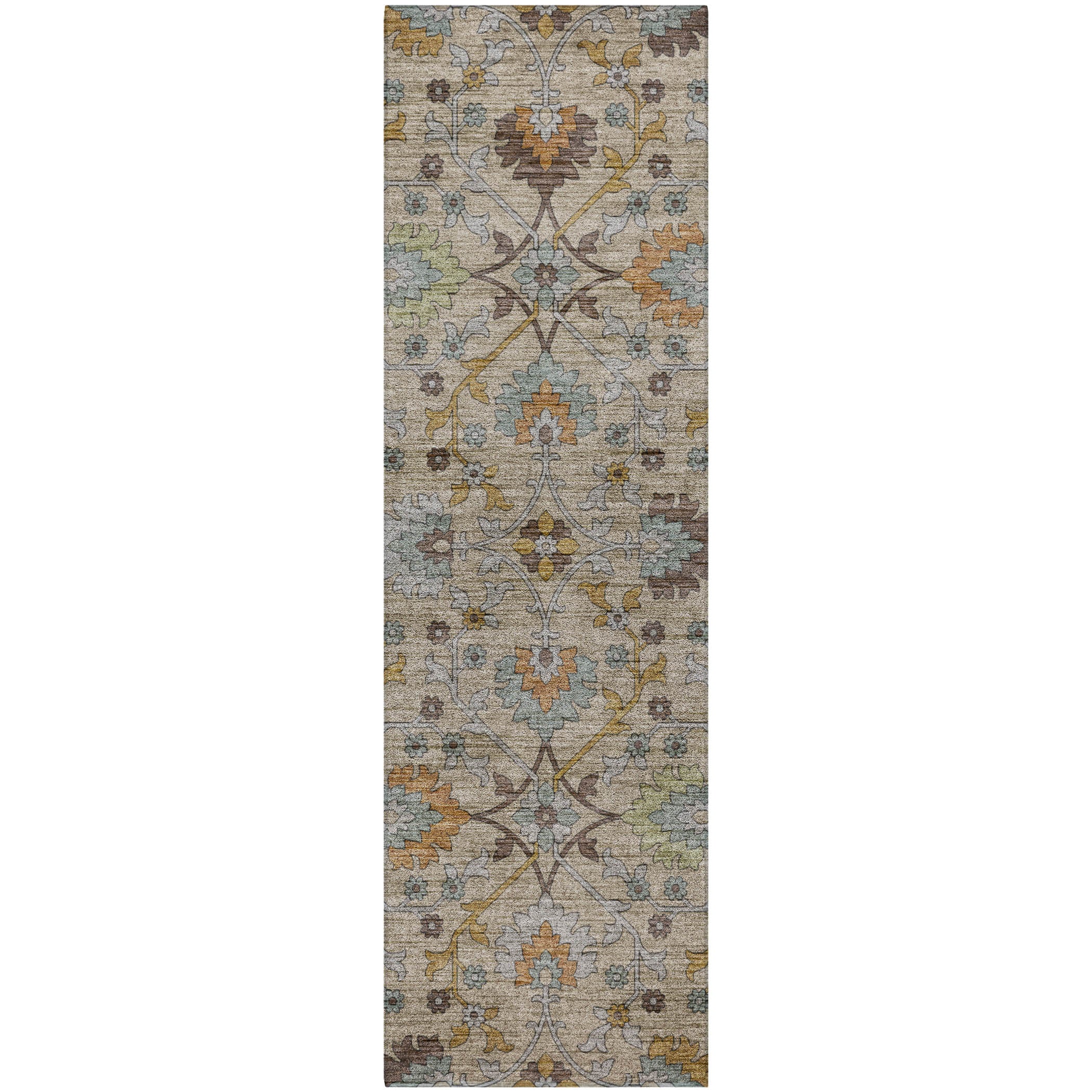 Indoor/Outdoor Transitional SR1 Flax Ivory Rug 2'3" x 7'6" #shape_Runner