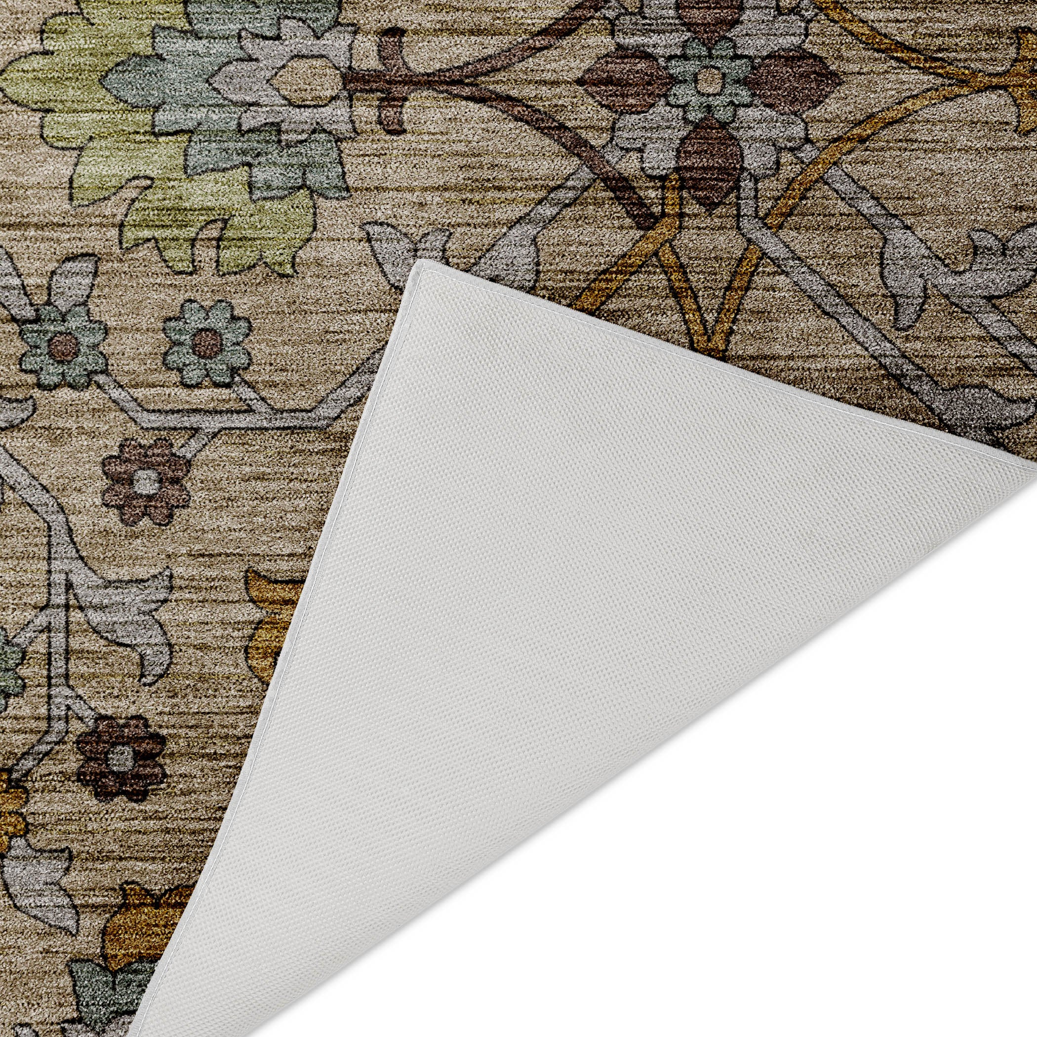 Indoor/Outdoor Transitional SR1 Flax Ivory Rug 1'8" x 2'6" #shape_Rectangle