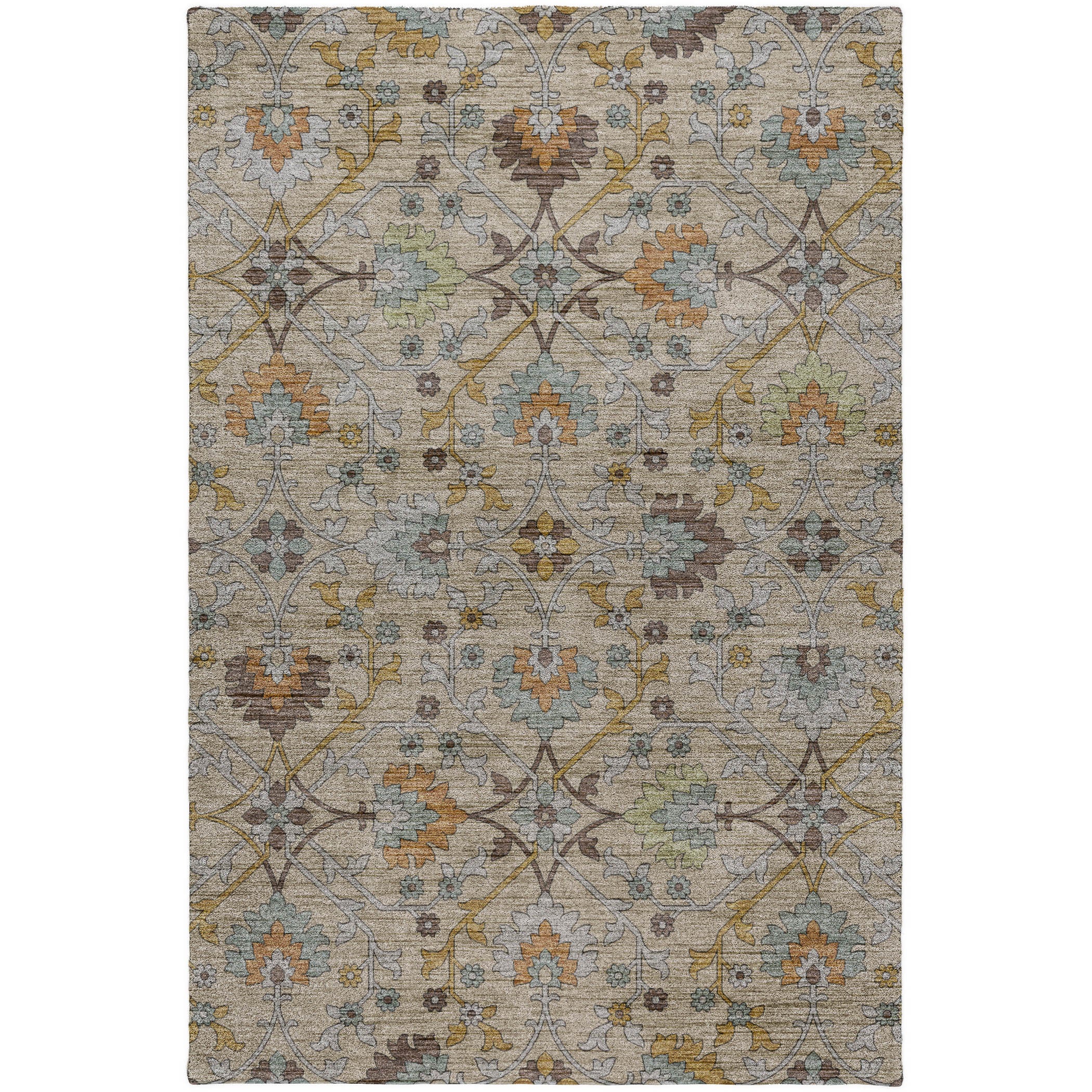 Indoor/Outdoor Transitional SR1 Flax Ivory Rug 2'6" x 3'10" #shape_Rectangle