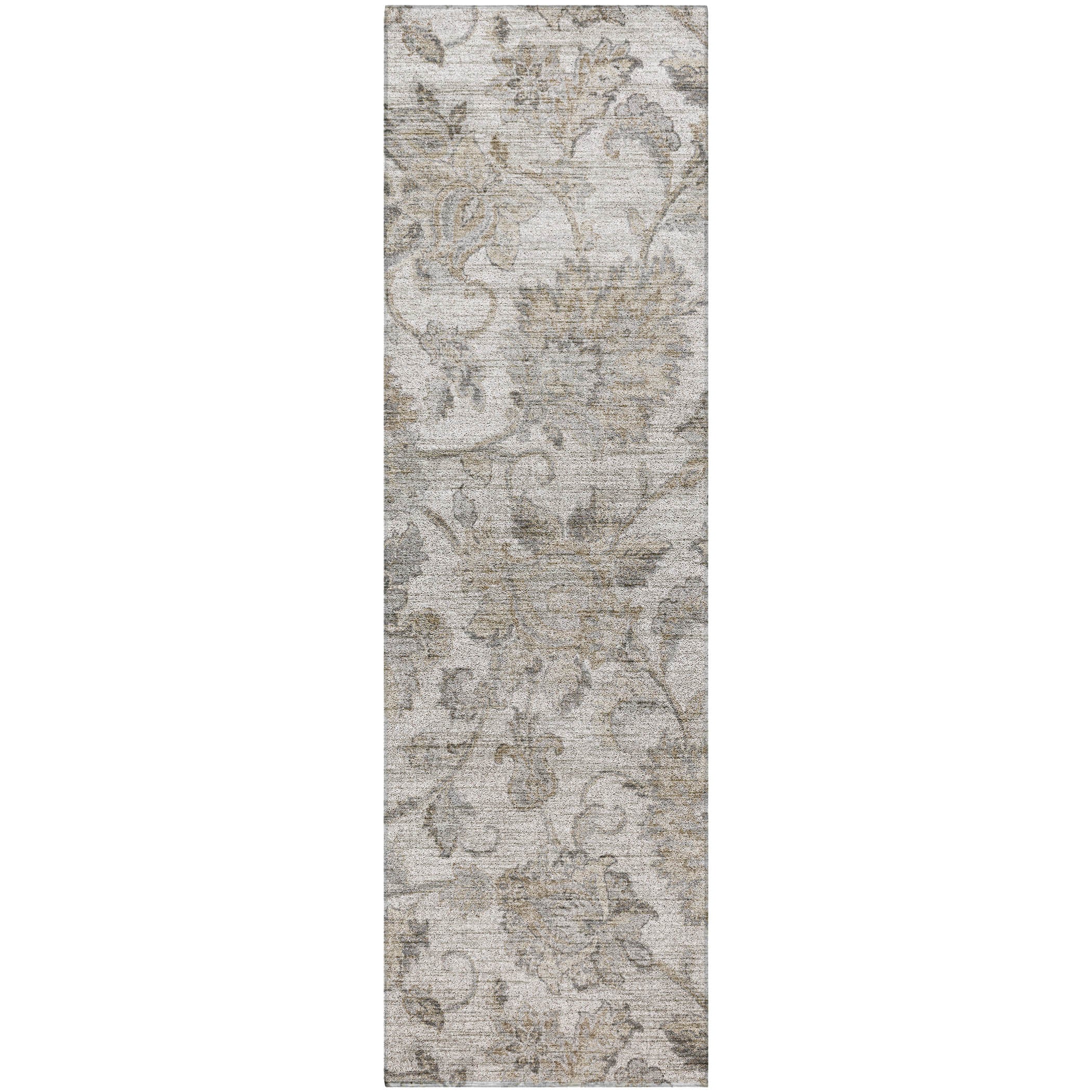 Indoor/Outdoor Transitional SR2 Linen Ivory Rug 2'3" x 7'6" #shape_Runner
