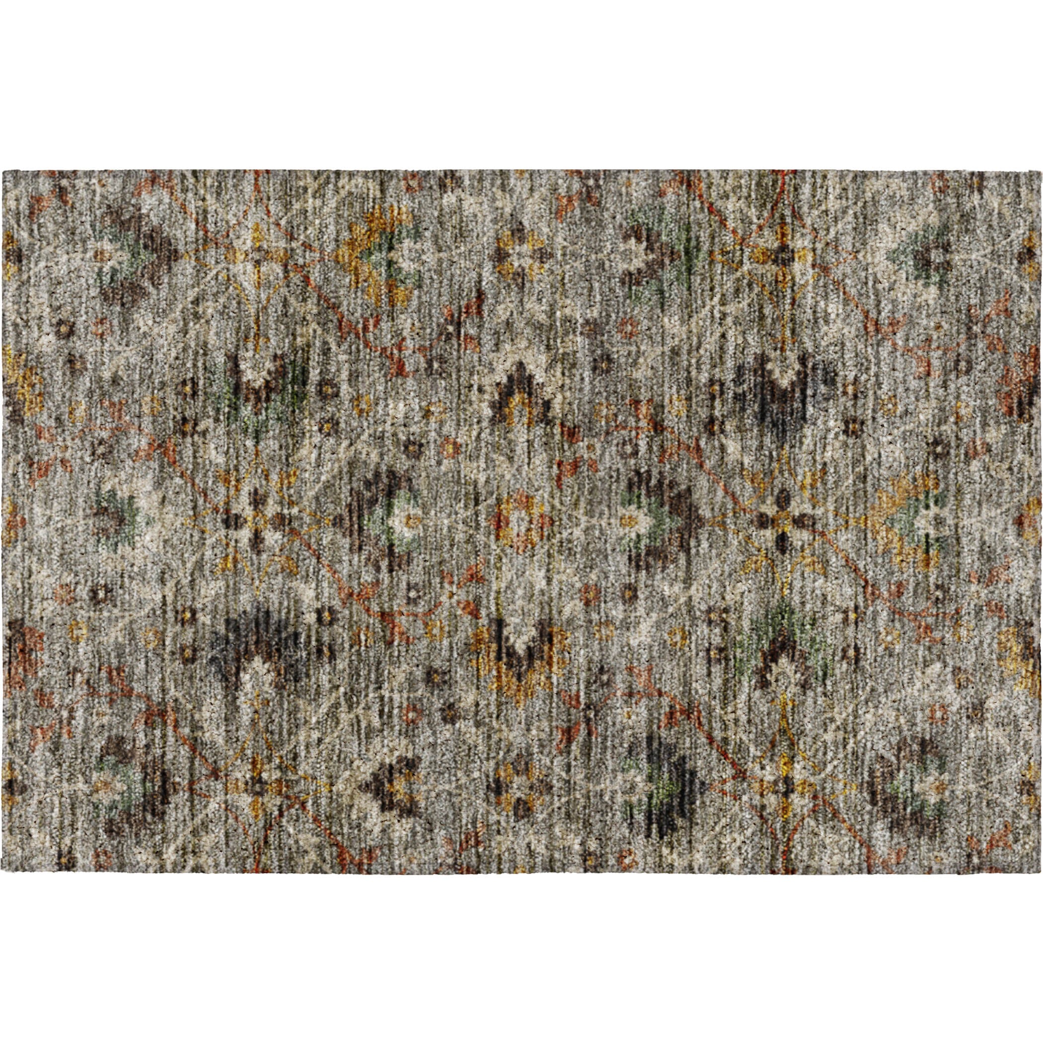 Indoor/Outdoor Transitional SR4 Pewter Gray Rug 1'8" x 2'6" #shape_Rectangle