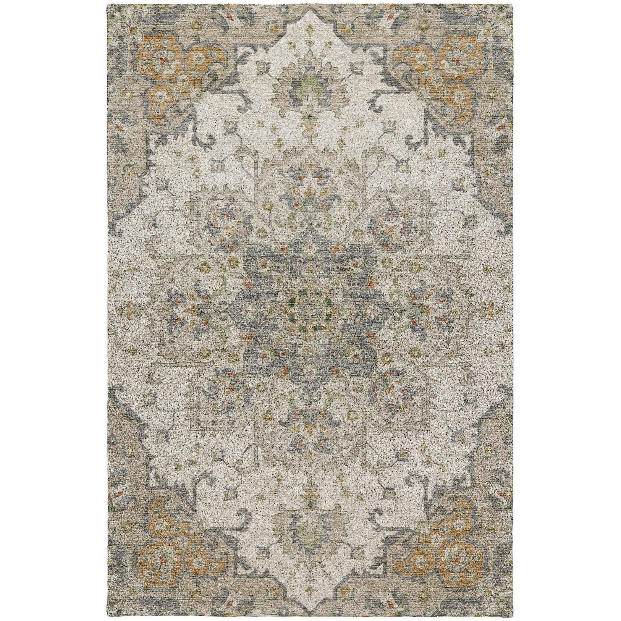 Indoor/Outdoor Traditional SR6 Ivory Rug 2'6" x 3'10" #shape_Rectangle
