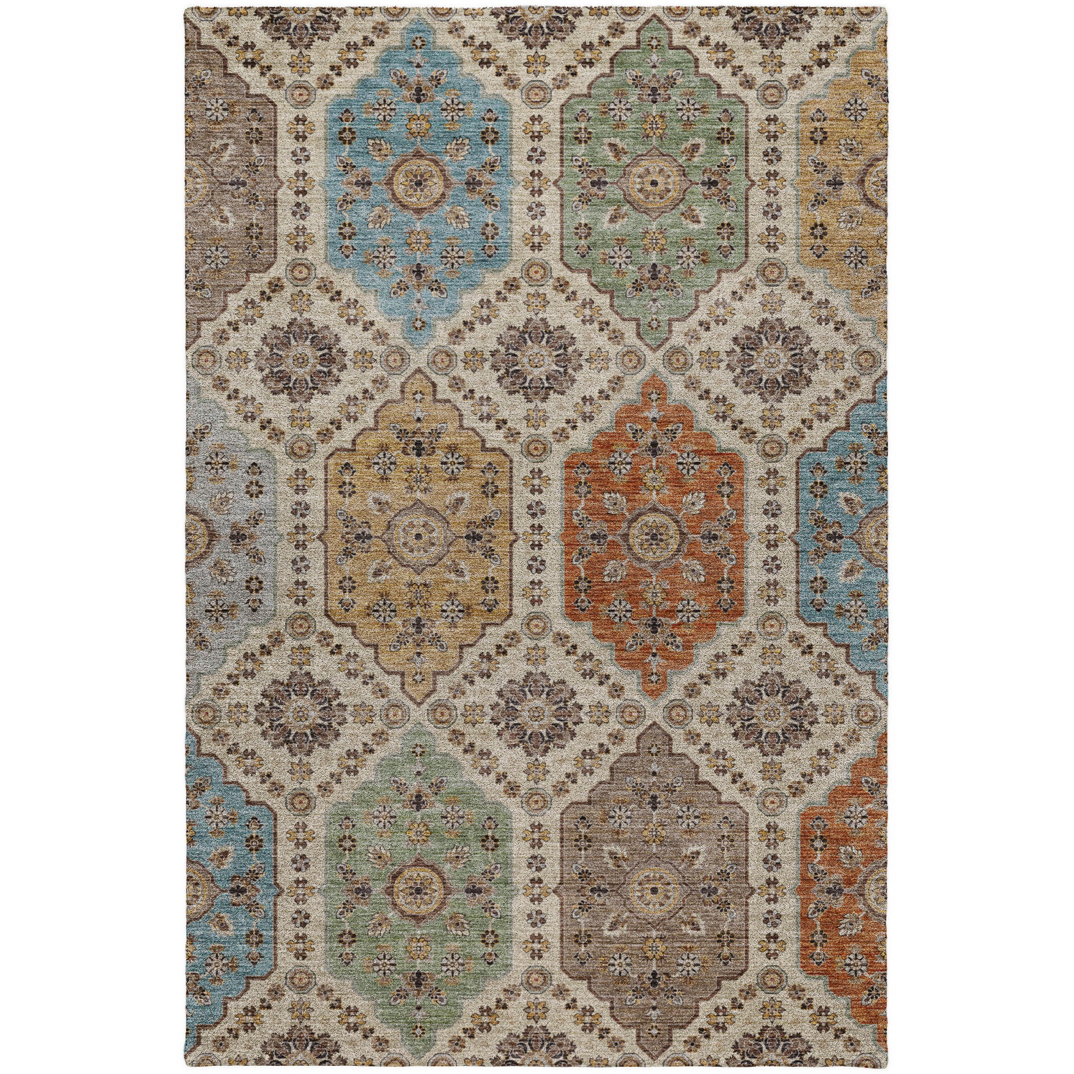 Indoor/Outdoor Transitional SR7 Linen Ivory Rug 2'6" x 3'10" #shape_Rectangle