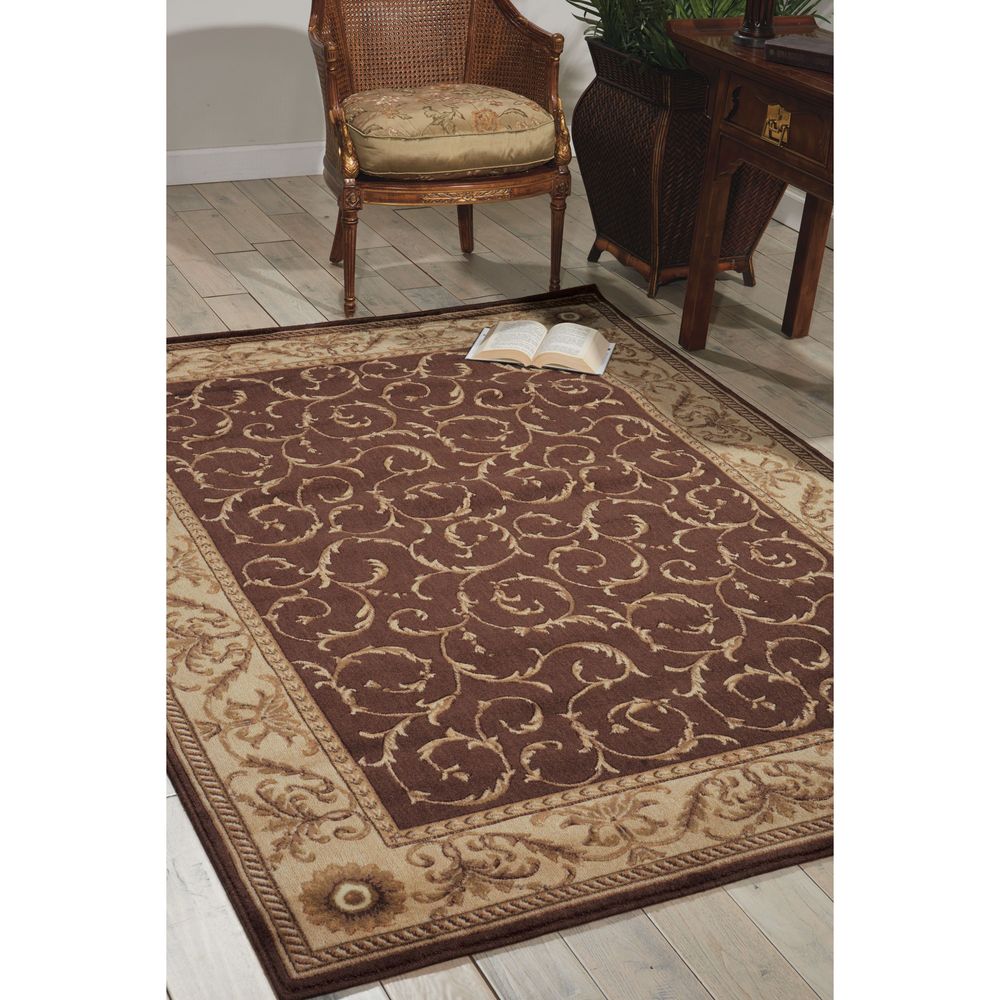 Somerset ST02 Ivory Rugs #color_brown