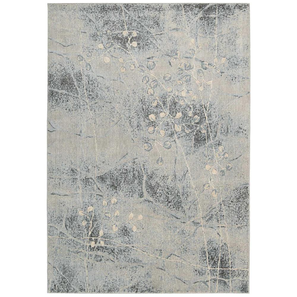 Somerset ST74 Silver/Blue Rugs #color_silver/blue