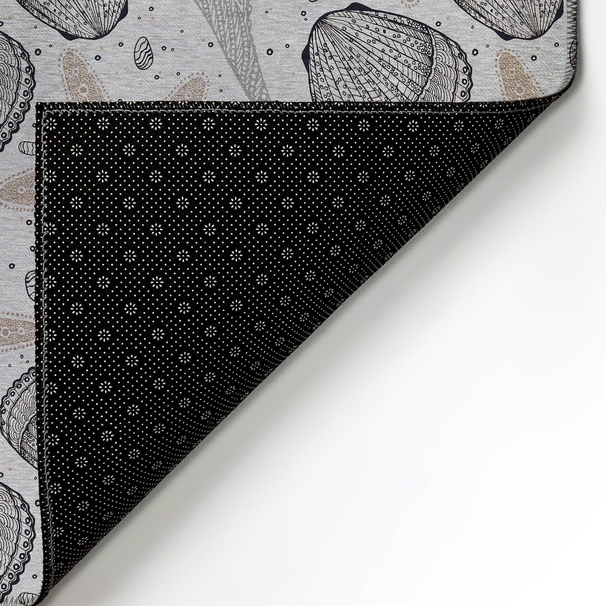 Luxury Machine Washable Indoor/Outdoor Coastal SZ4 Silver Gray Rug 1'8" x 2'6" #shape_Rectangle