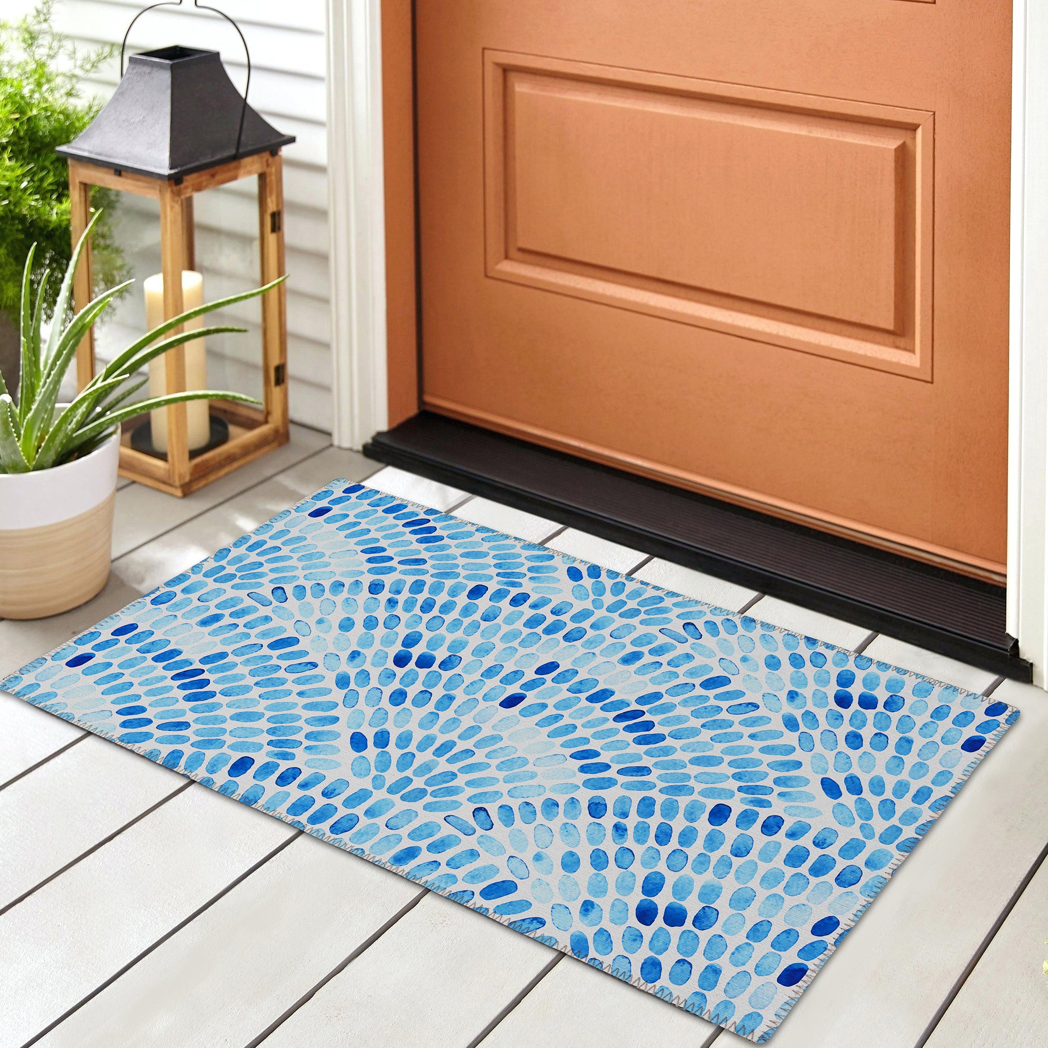 Luxury Machine Washable Indoor/Outdoor Coastal SZ7 Indigo Blue Rug 1'8" x 2'6" #shape_Rectangle