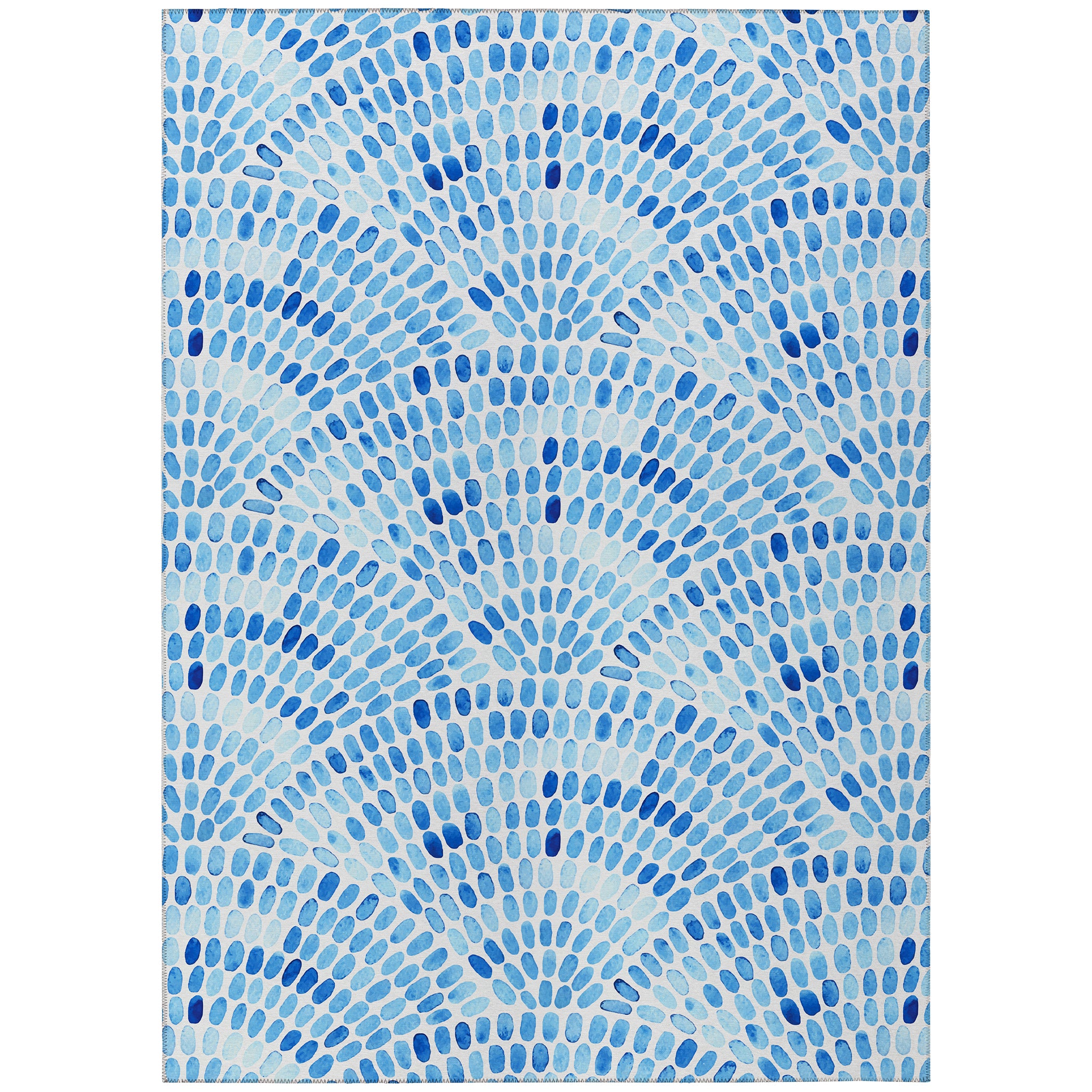 Luxury Machine Washable Indoor/Outdoor Coastal SZ7 Indigo Blue Rug 2'6" x 3'10" #shape_Rectangle