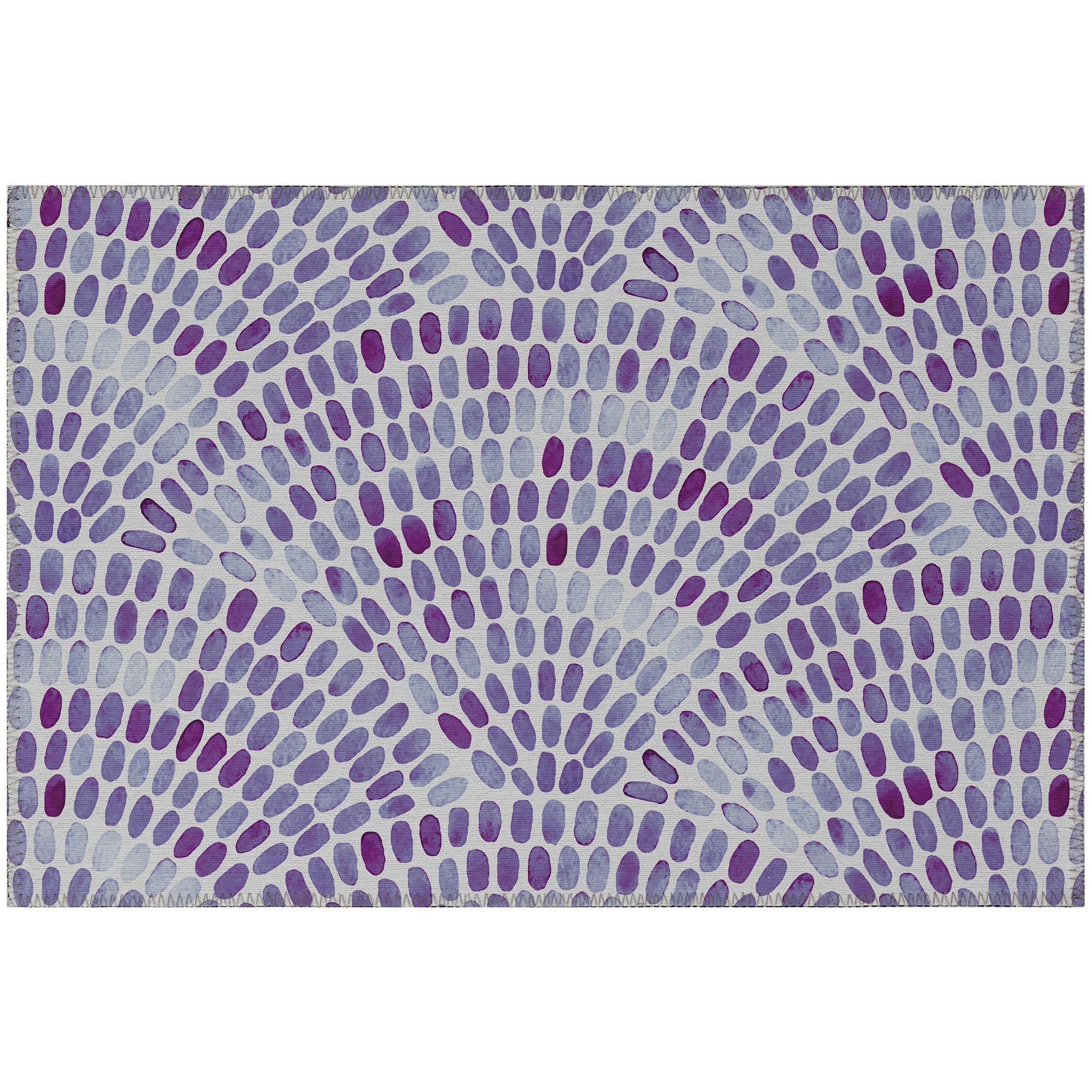 Luxury Machine Washable Indoor/Outdoor Coastal SZ7 Lavender Purple Rug 1'8" x 2'6" #shape_Rectangle