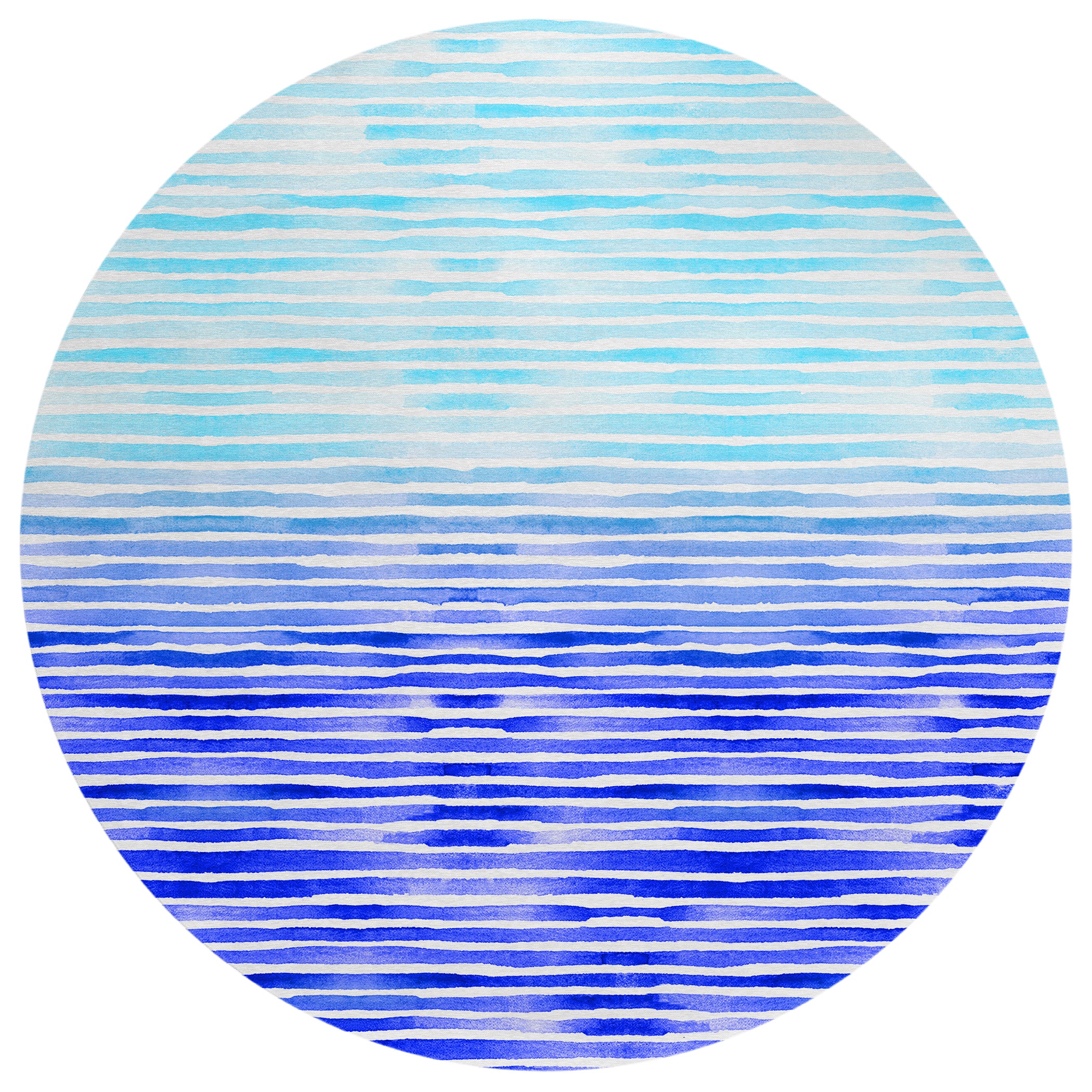 Luxury Machine Washable Indoor/Outdoor Coastal SZ8 Navy Blue Rug 8' x 8' #shape_Round