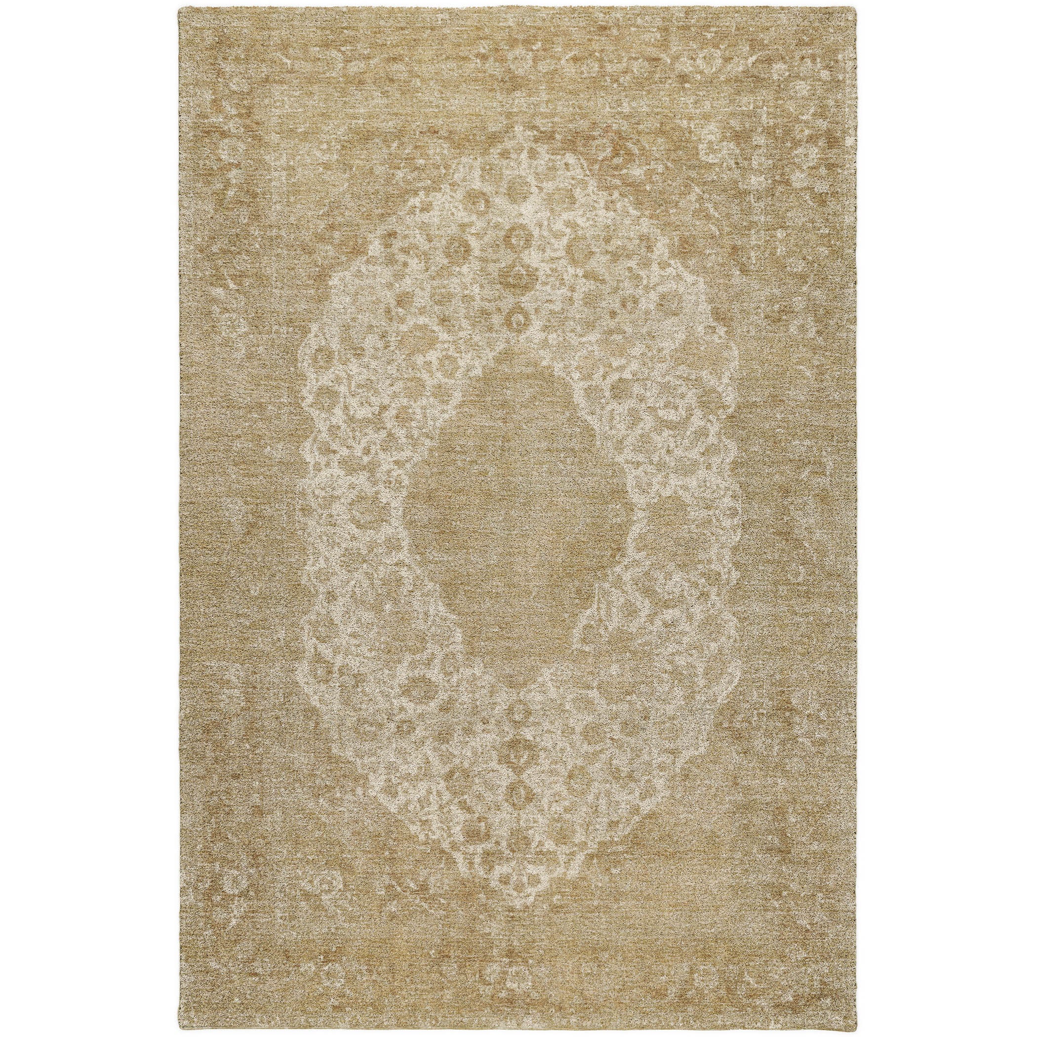 Luxury Washable Indoor/Outdoor Traditional TB13 Beige Brown Rug 2'6" x 3'10" #shape_Rectangle