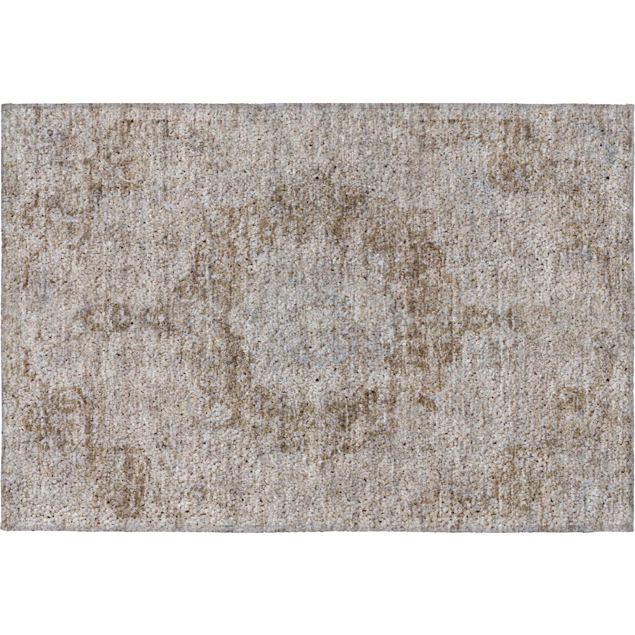 Luxury Washable Indoor/Outdoor Traditional TB5 Chocolate Brown Rug 1'8" x 2'6" #shape_Rectangle