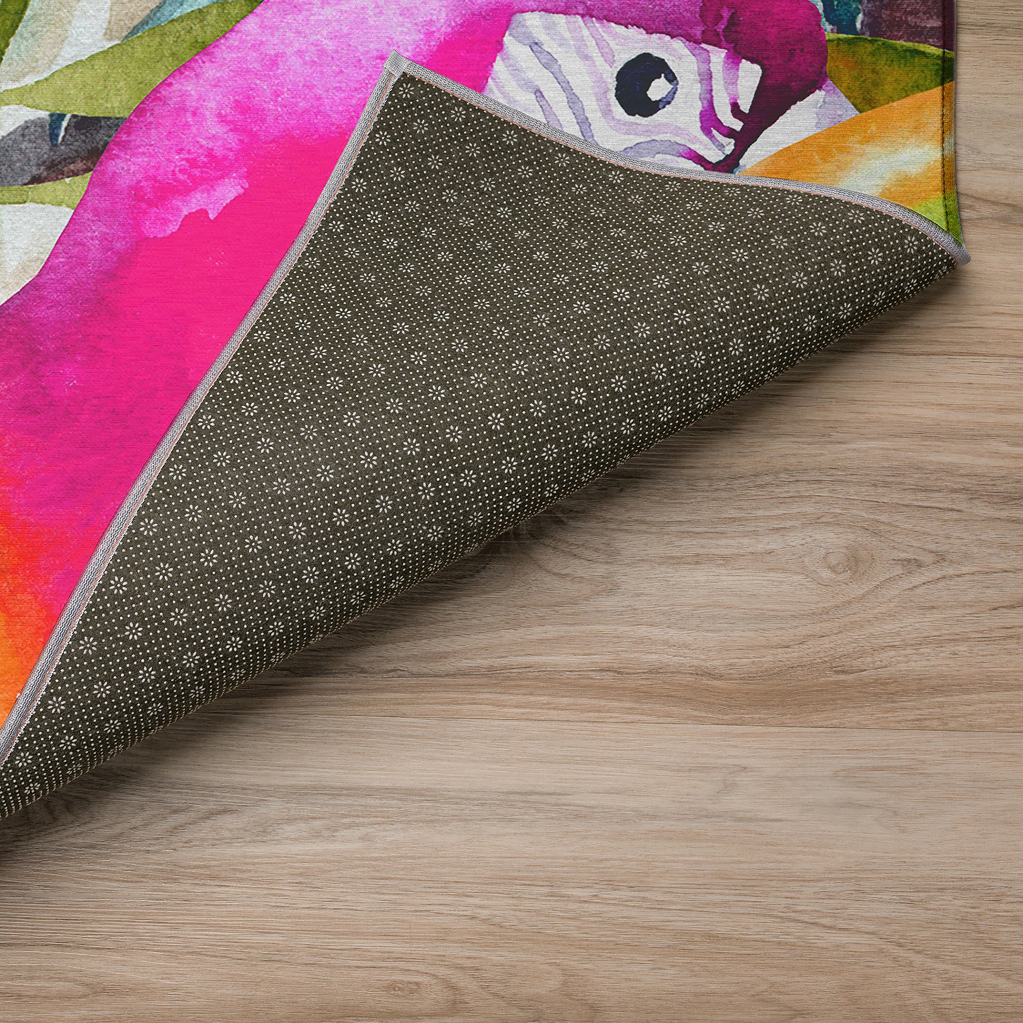 Luxury Machine Washable Indoor/Outdoor Tropical TC5 Confetti Multi Rug 1'8" x 2'6" #shape_Rectangle