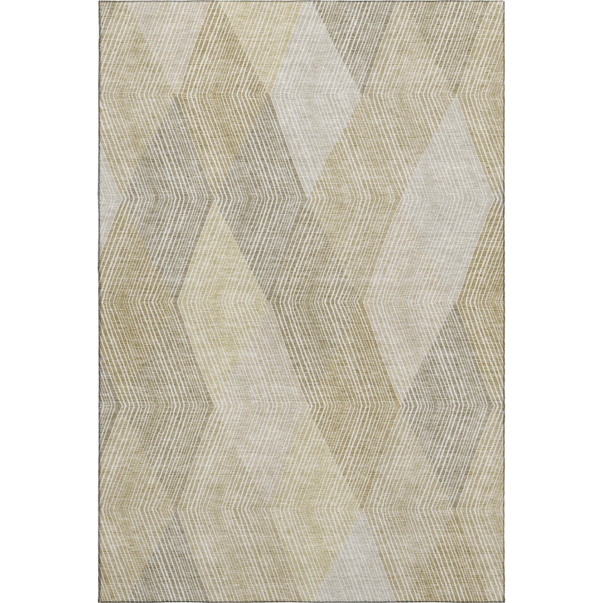 Luxury Washable Indoor/Outdoor Geometric TR11 Beige Brown Rug 2'6" x 3'10" #shape_Rectangle
