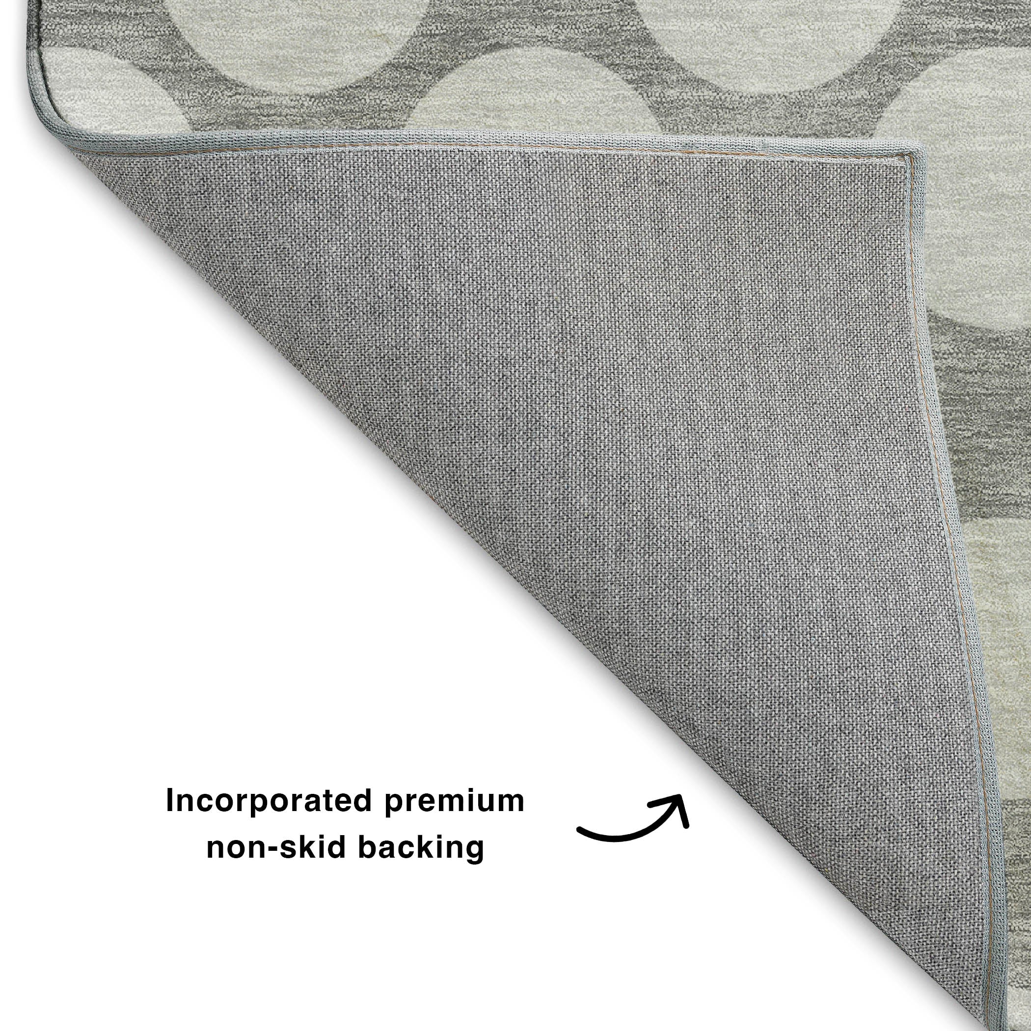 Luxury Washable Indoor/Outdoor Geometric TR13 Gray Rug 1'8" x 2'6" #shape_Rectangle