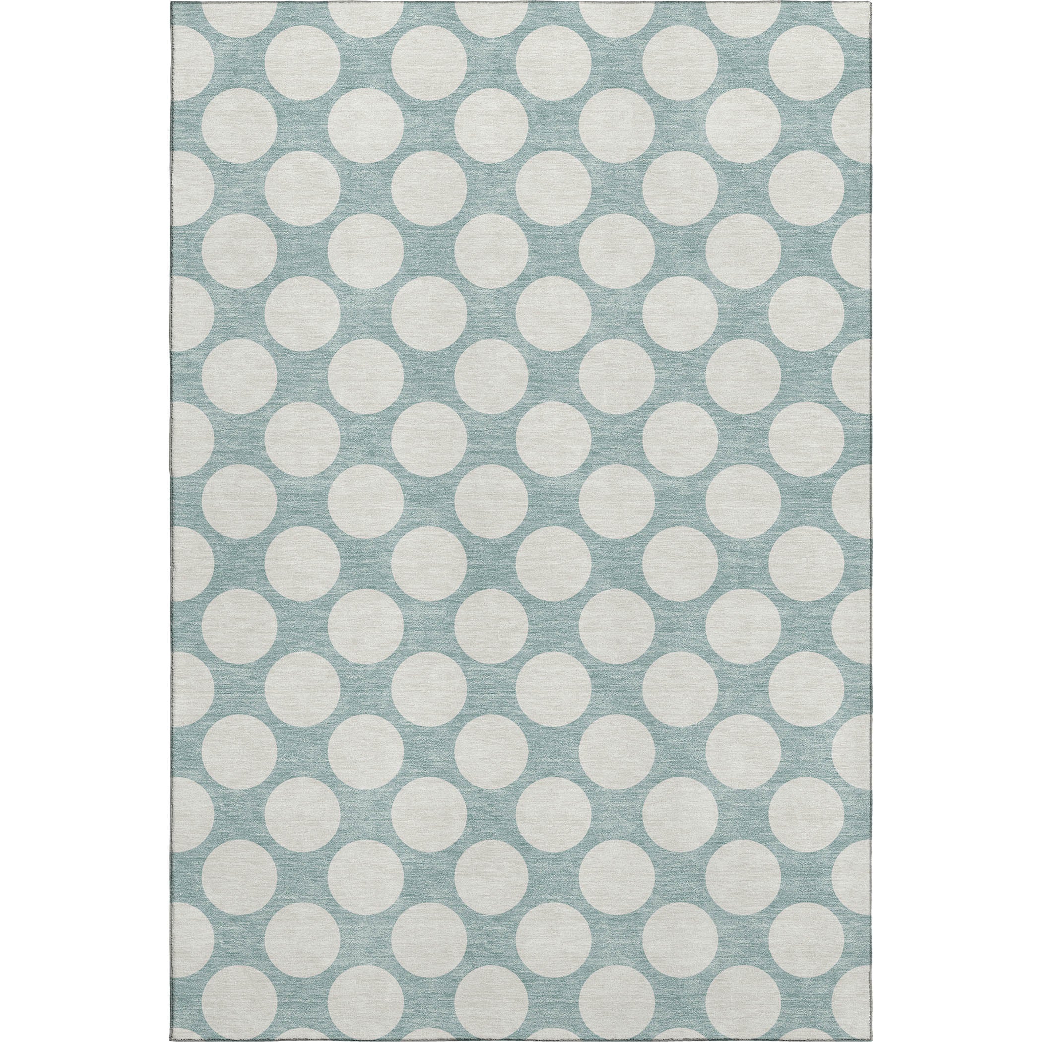 Luxury Washable Indoor/Outdoor Geometric TR13 Seafoam Blue Rug 2'6" x 3'10" #shape_Rectangle