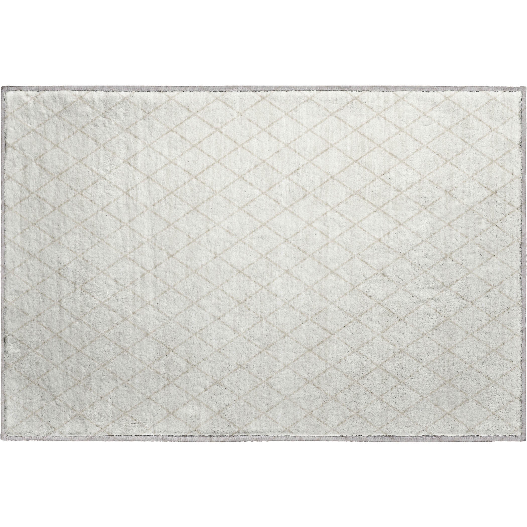 Luxury Washable Indoor/Outdoor Geometric TR15 Ivory Rug 1'8" x 2'6" #shape_Rectangle