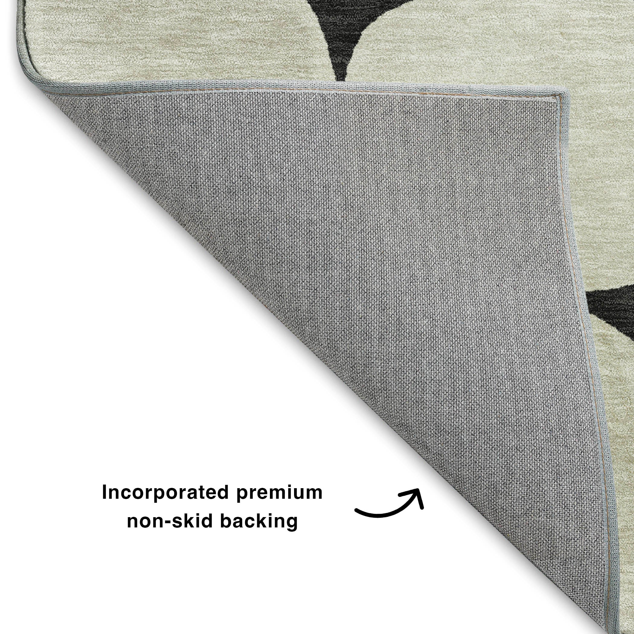 Luxury Washable Indoor/Outdoor Geometric TR16 Black Rug 1'8" x 2'6" #shape_Rectangle