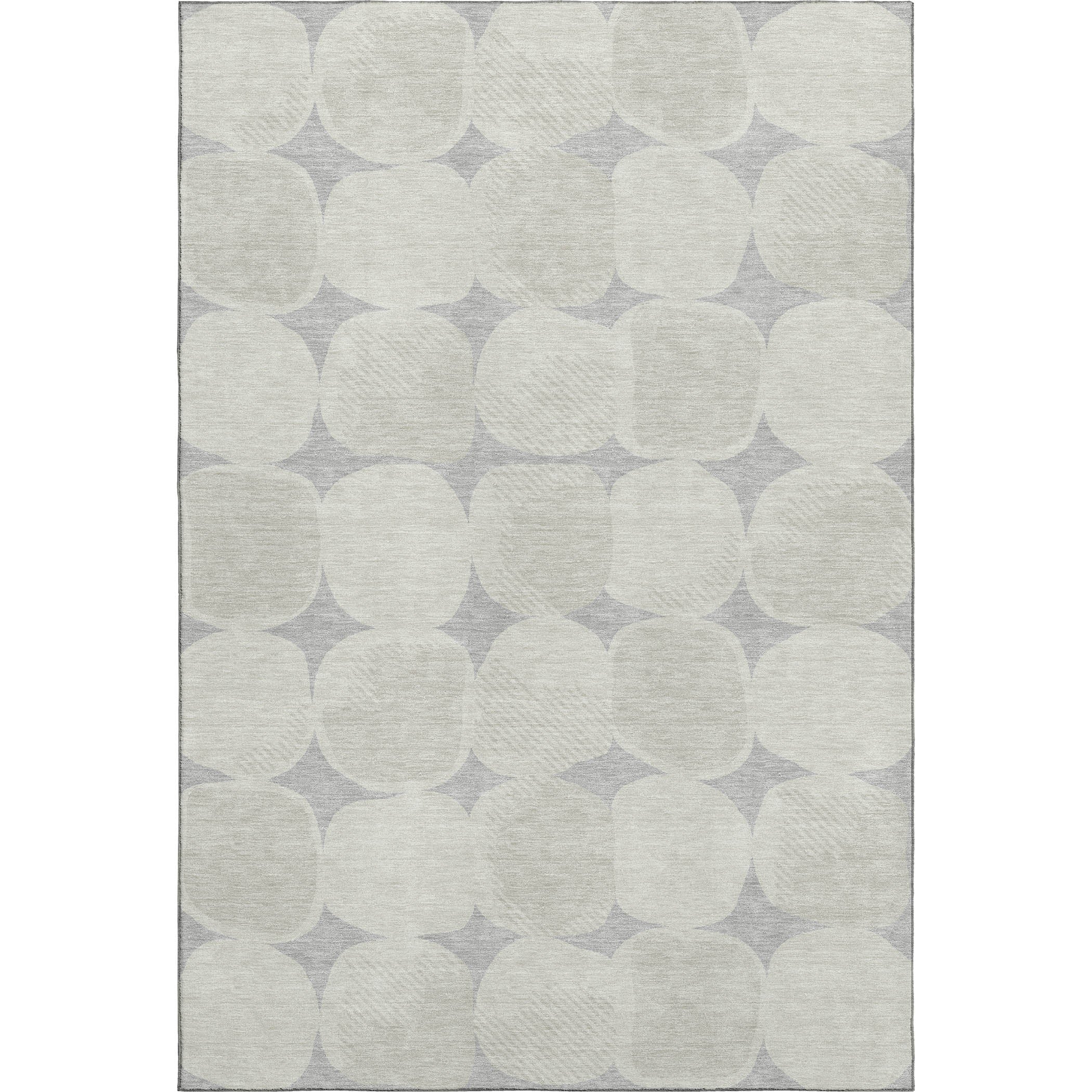 Luxury Washable Indoor/Outdoor Geometric TR16 Gray Rug 2'6" x 3'10" #shape_Rectangle