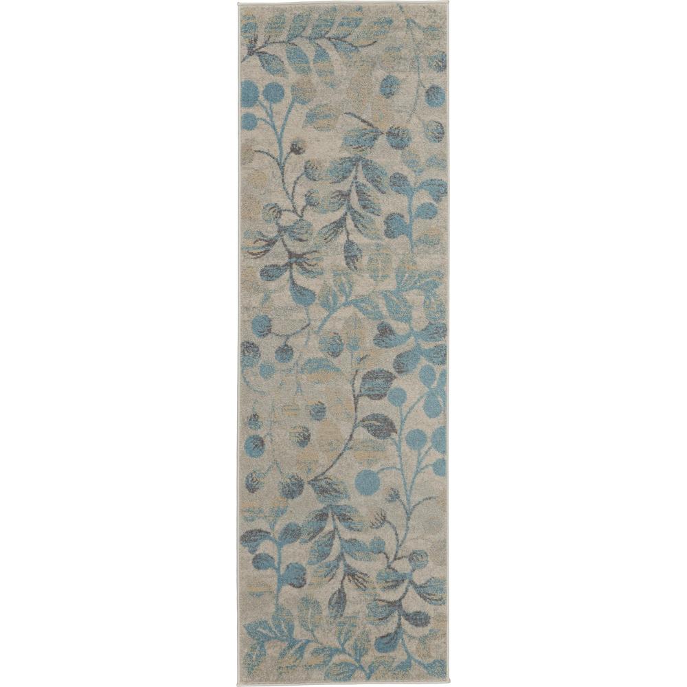 Tranquil TRA03 Ivory/Turquoise Rugs #color_ivory/turquoise