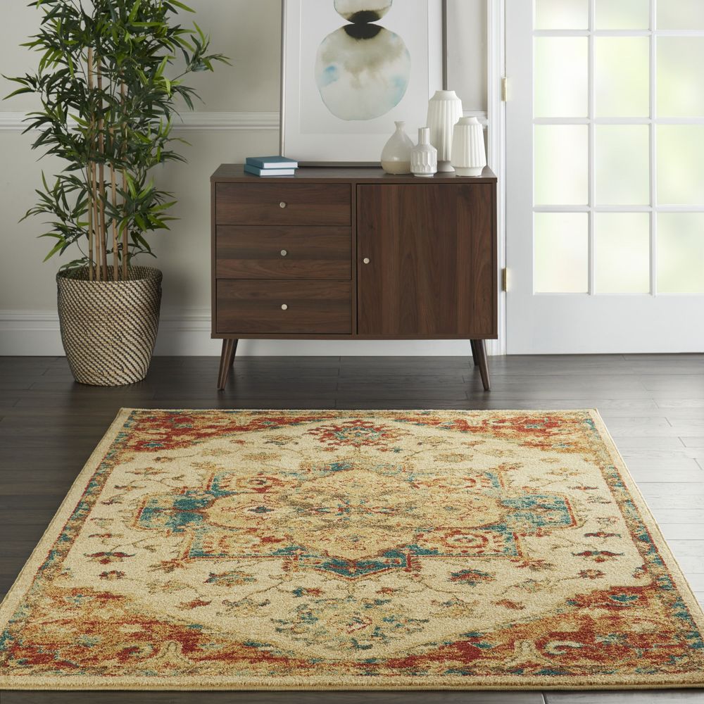 Traditional Vintage TRV01 Ivory Rugs #color_ivory