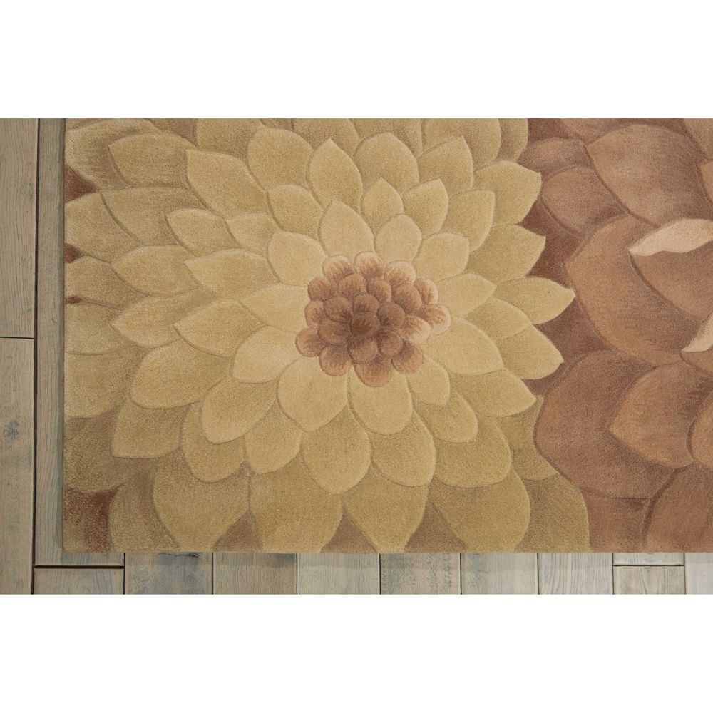 Tropics TS11 Taupe/Green Rugs #color_taupe/green