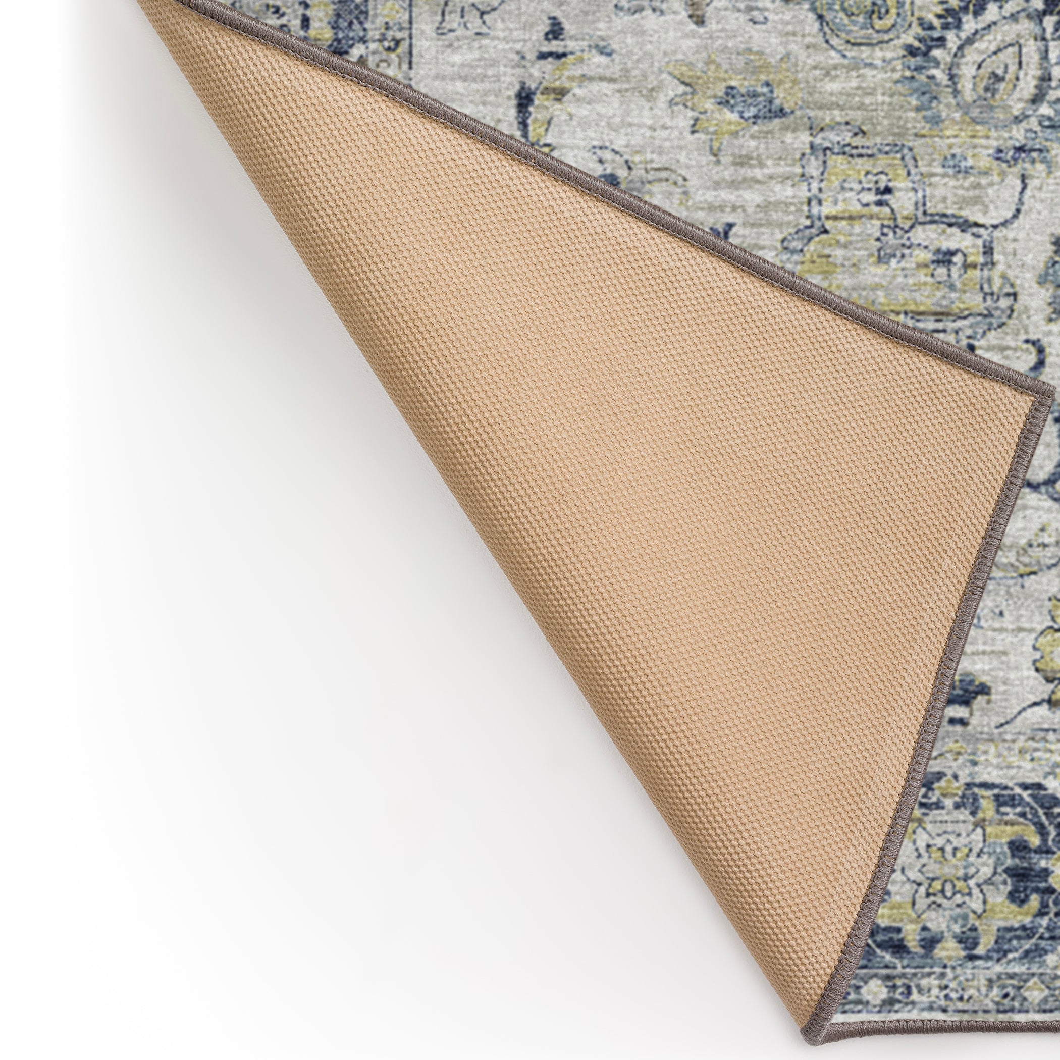 Indoor/Outdoor Traditional TU1 Silver Gray Rug 1'8" x 2'6" #shape_Rectangle