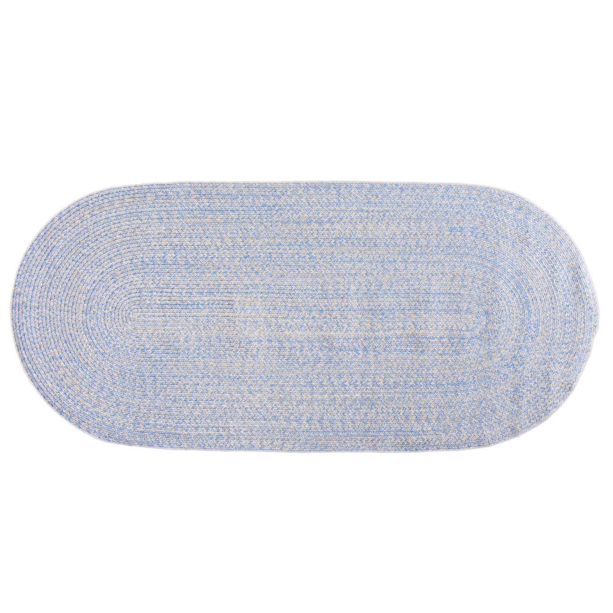 Cantebury CAN01F Blue, Beige Braided Rug #color_blue, beige