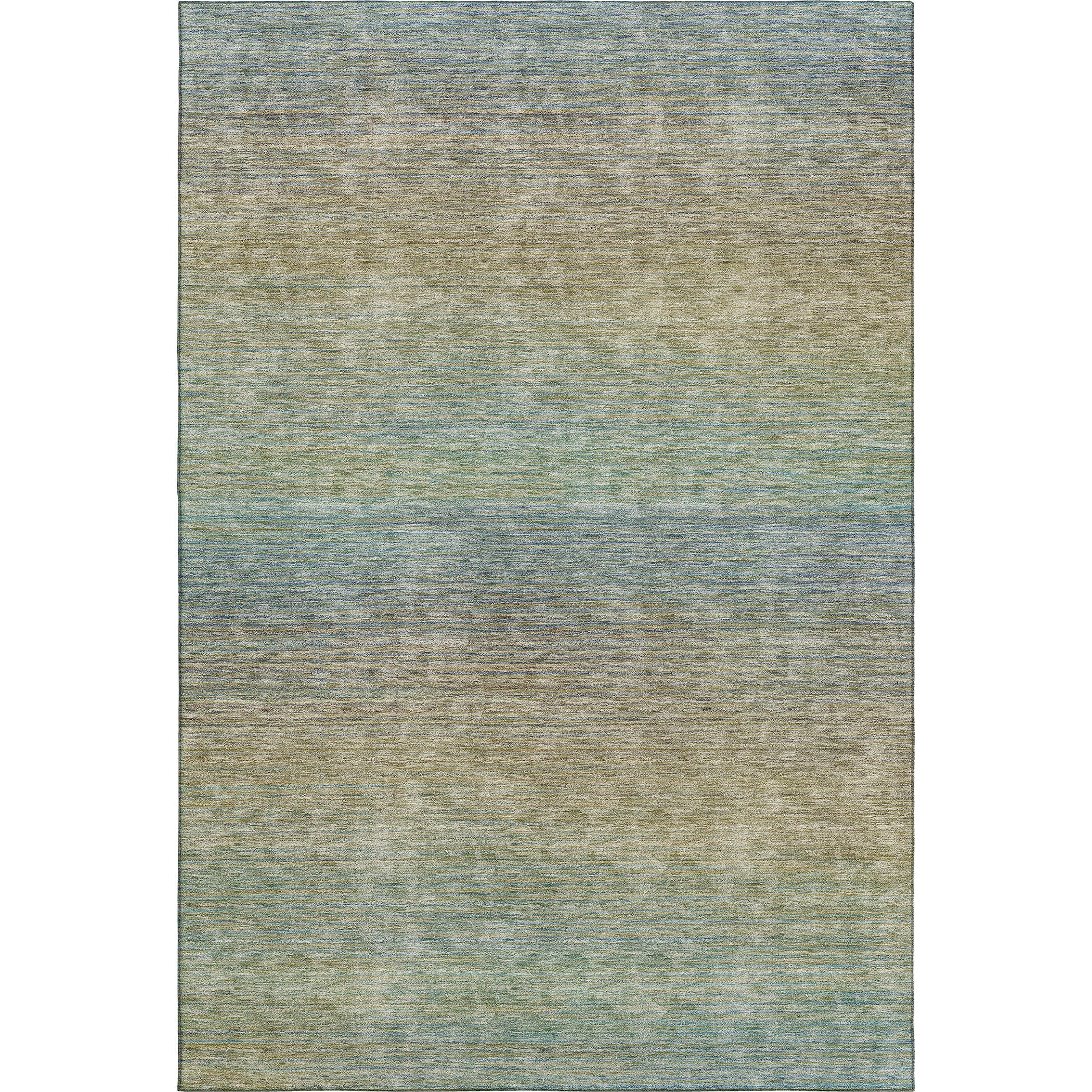 Luxury Washable Indoor/Outdoor Transitional TV11 Blue Rug 2'6" x 3'10" #shape_Rectangle