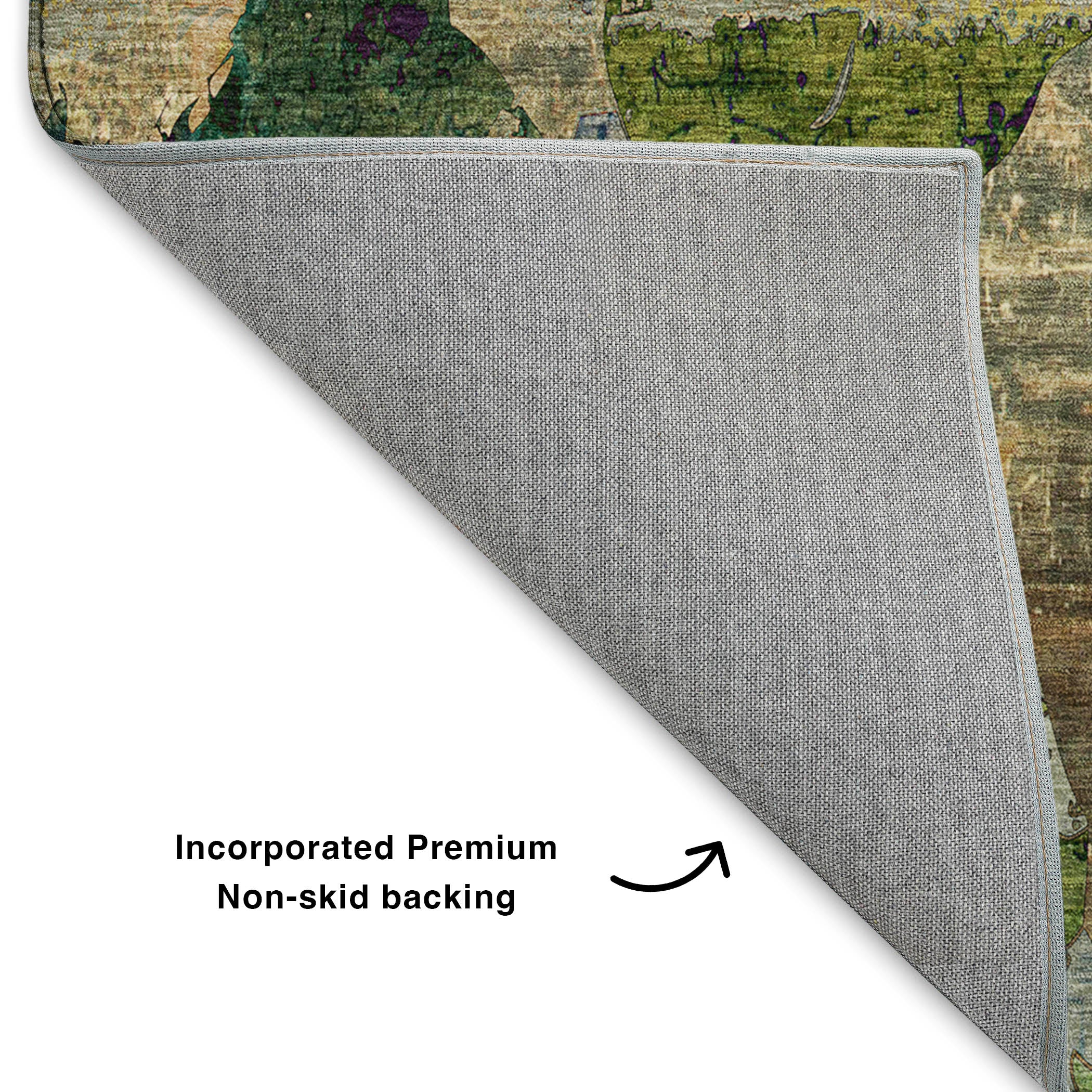 Luxury Washable Indoor/Outdoor Transitional TV15 Taupe Brown Rug 1'8" x 2'6" #shape_Rectangle