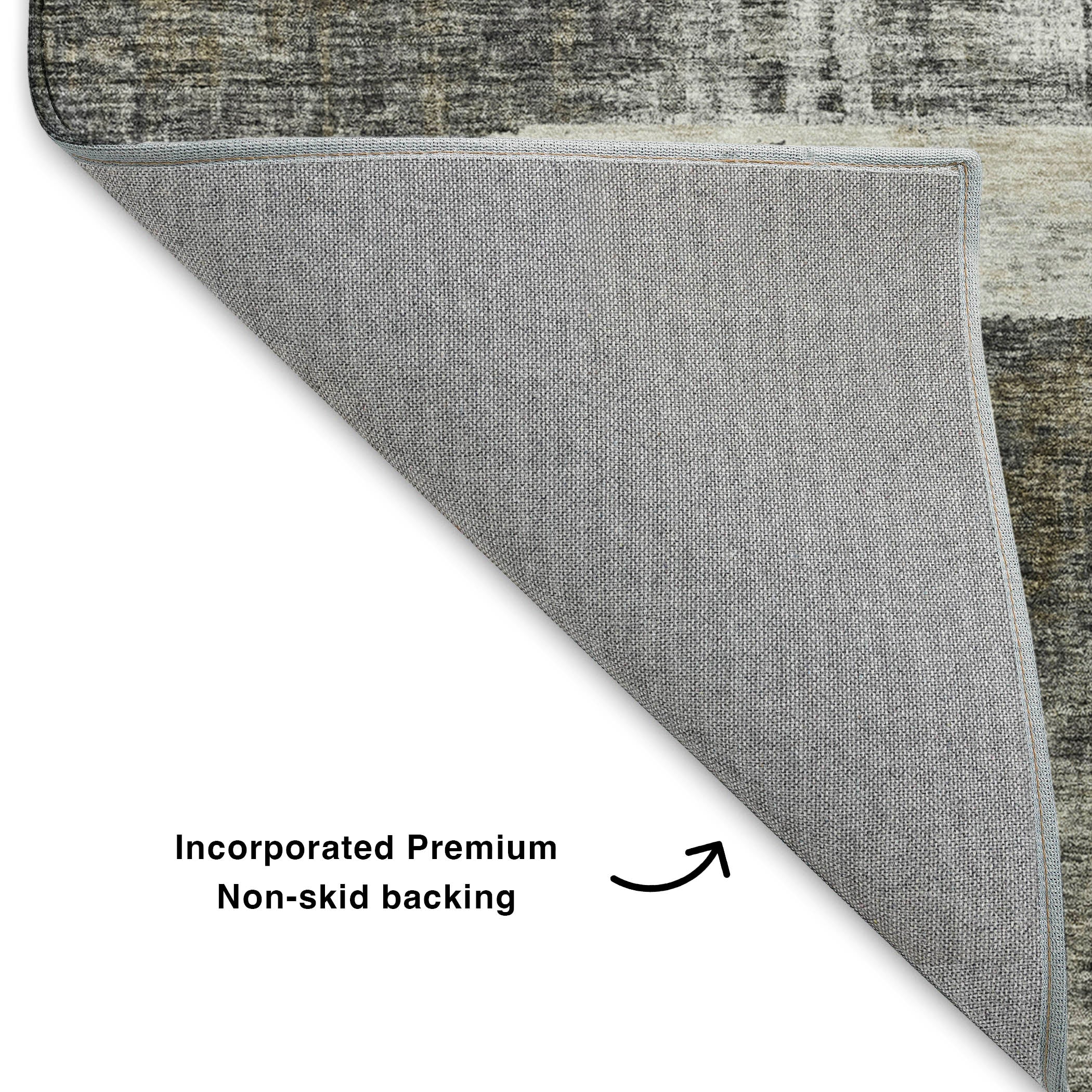Luxury Washable Indoor/Outdoor Transitional TV18 Gray Rug 1'8" x 2'6" #shape_Rectangle