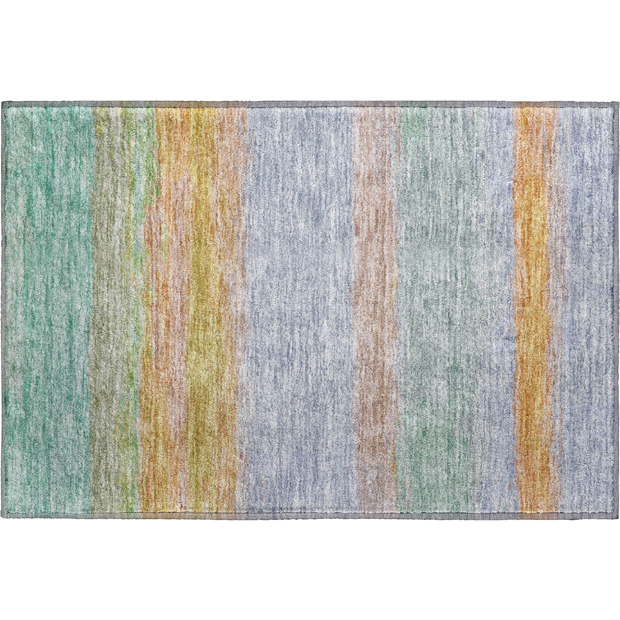 Luxury Washable Indoor/Outdoor Transitional TV2 Lavender Purple Rug 1'8" x 2'6" #shape_Rectangle