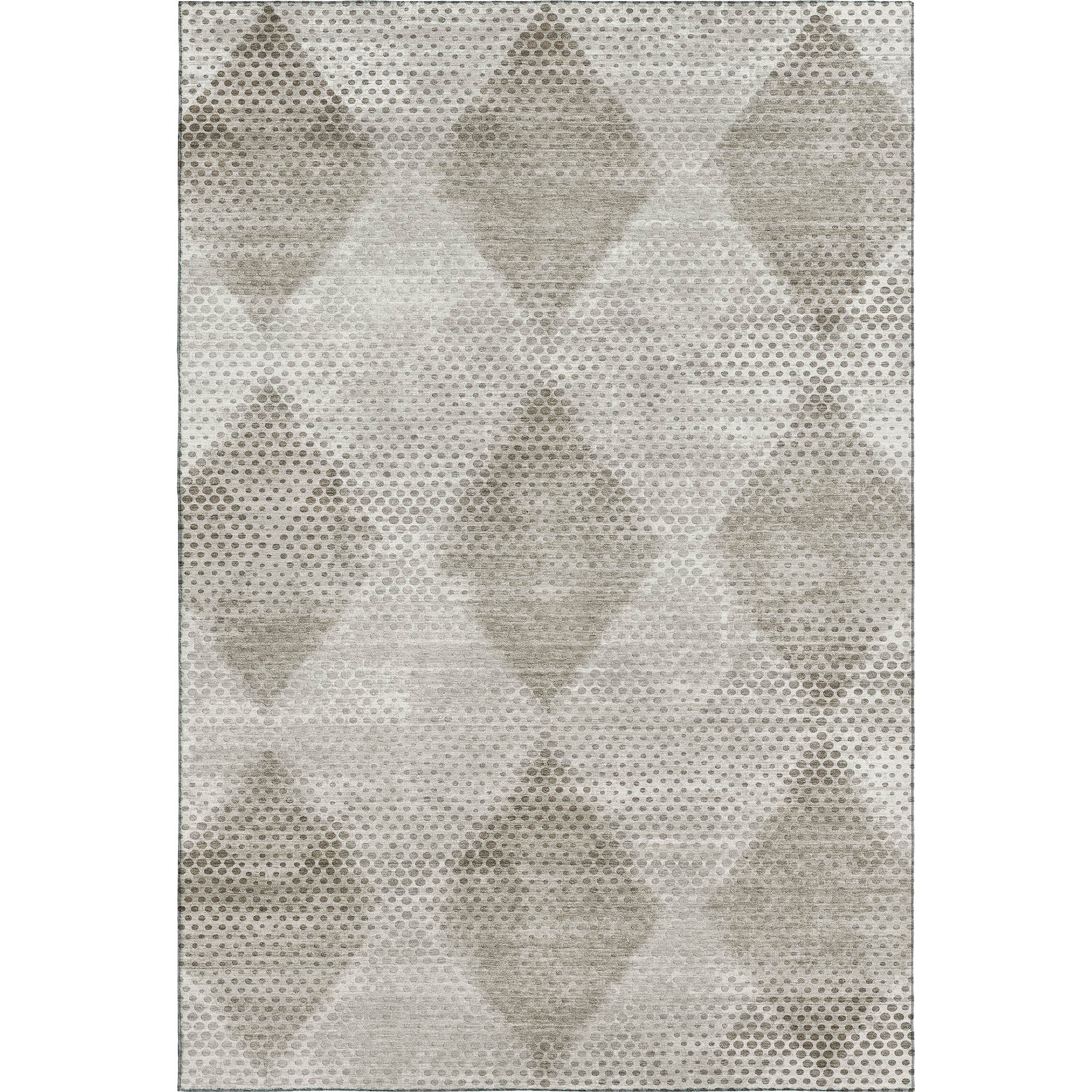 Luxury Washable Indoor/Outdoor Transitional TV4 Gray Rug 2'6" x 3'10" #shape_Rectangle