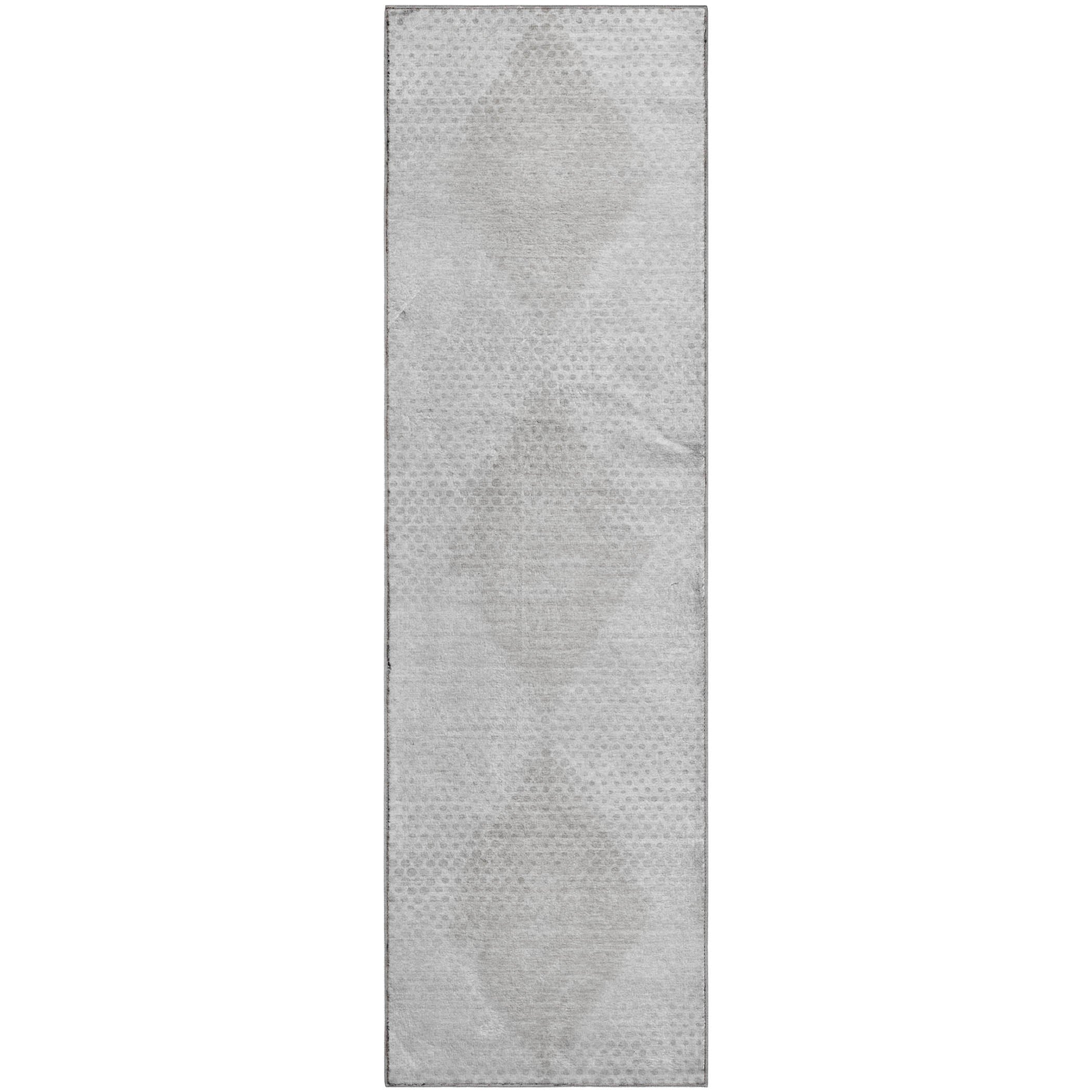 Luxury Washable Indoor/Outdoor Transitional TV4 Ivory Rug 2'3" x 7'6" #shape_Runner