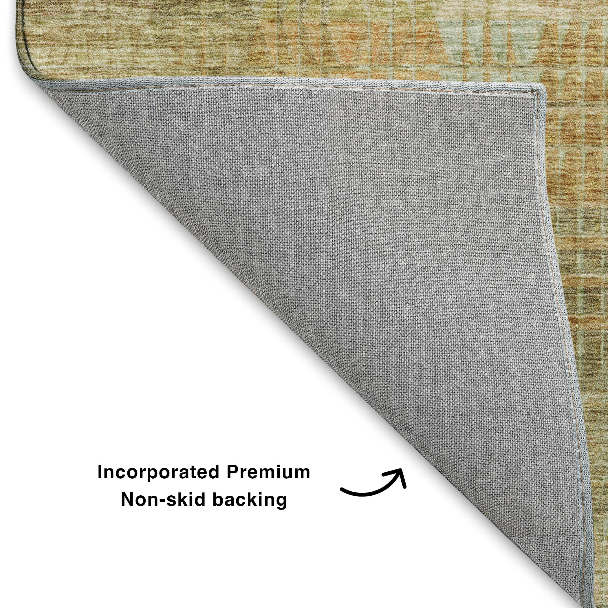 Luxury Washable Indoor/Outdoor Transitional TV6 Beige Brown Rug 1'8" x 2'6" #shape_Rectangle