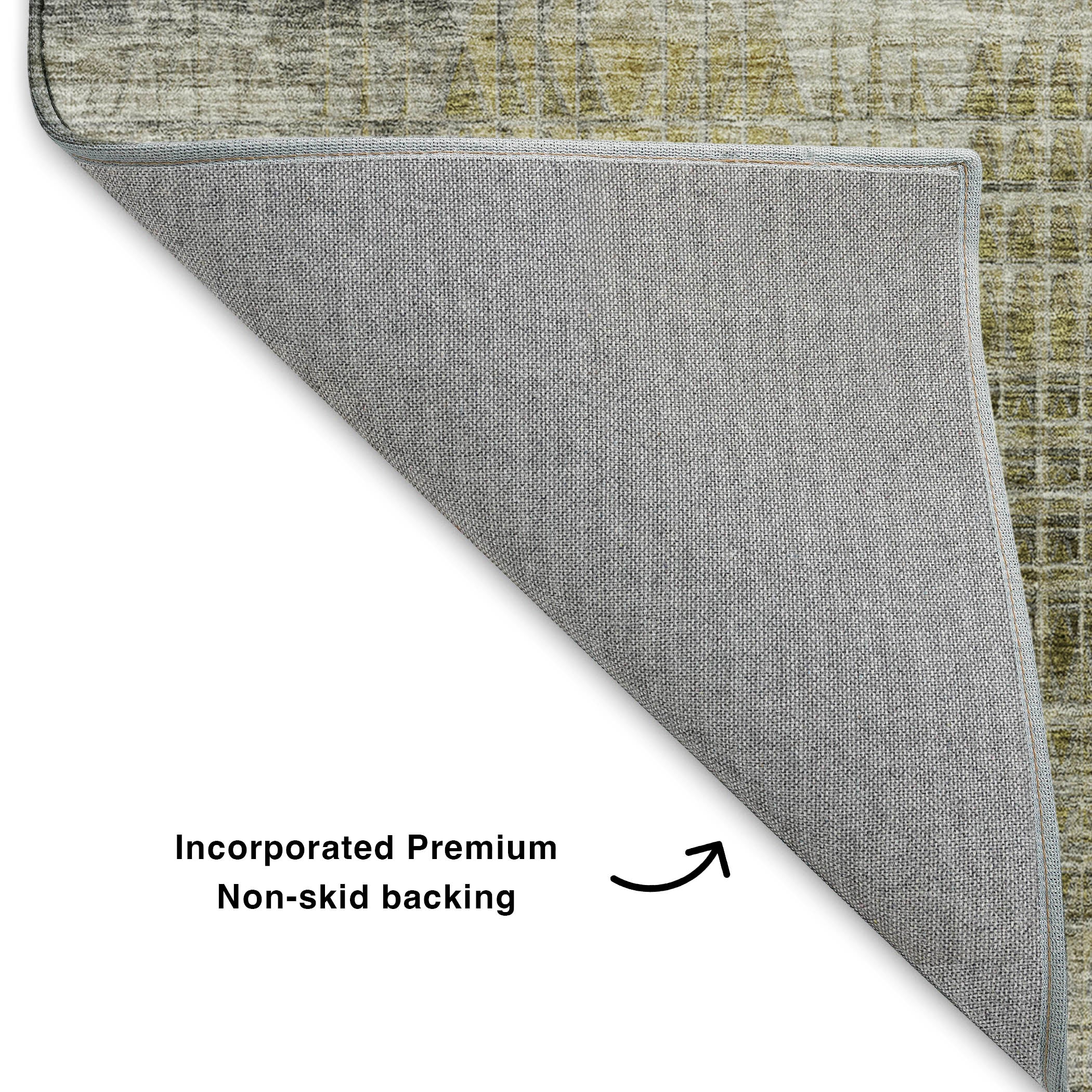 Luxury Washable Indoor/Outdoor Transitional TV6 Taupe Brown Rug 1'8" x 2'6" #shape_Rectangle