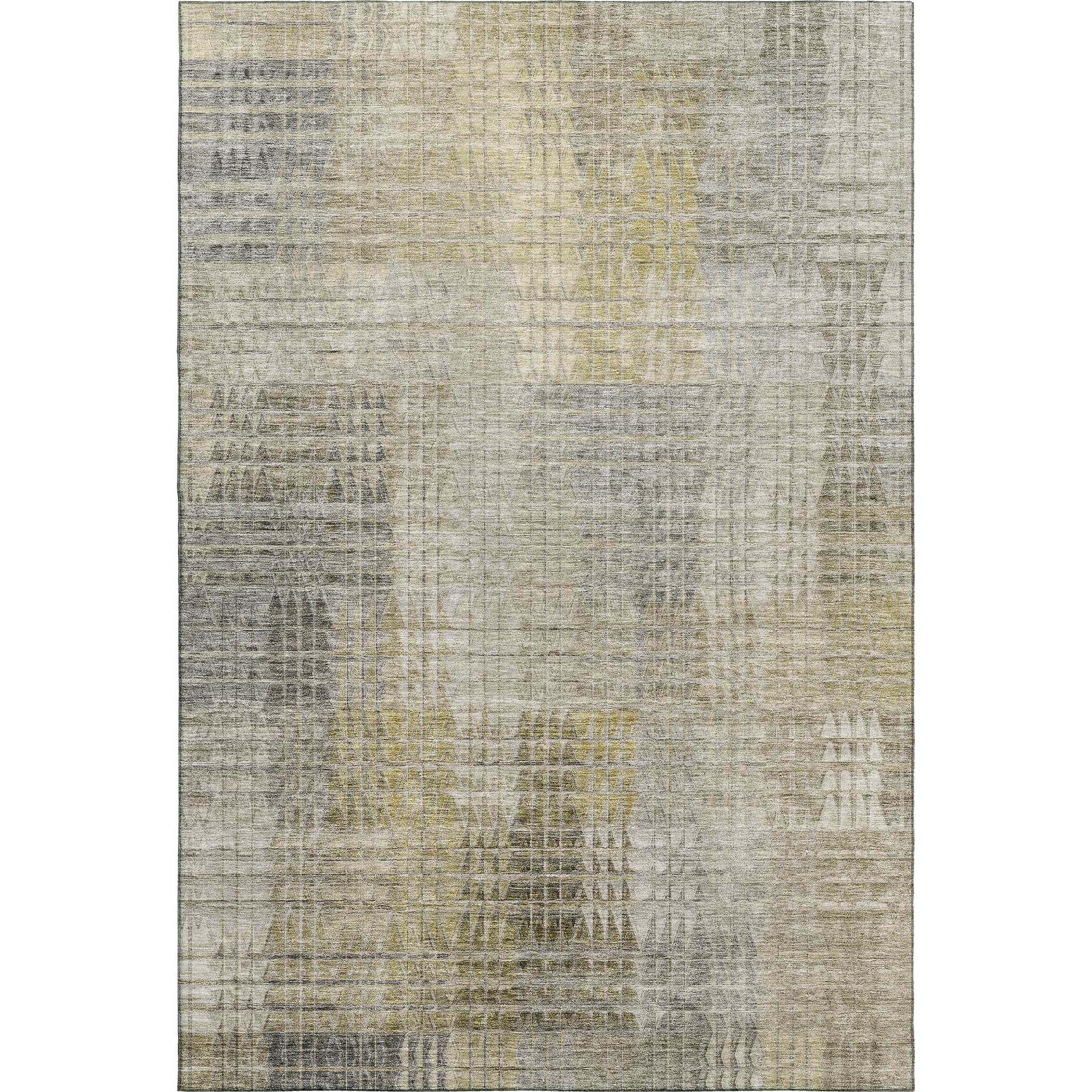 Luxury Washable Indoor/Outdoor Transitional TV6 Taupe Brown Rug 2'6" x 3'10" #shape_Rectangle